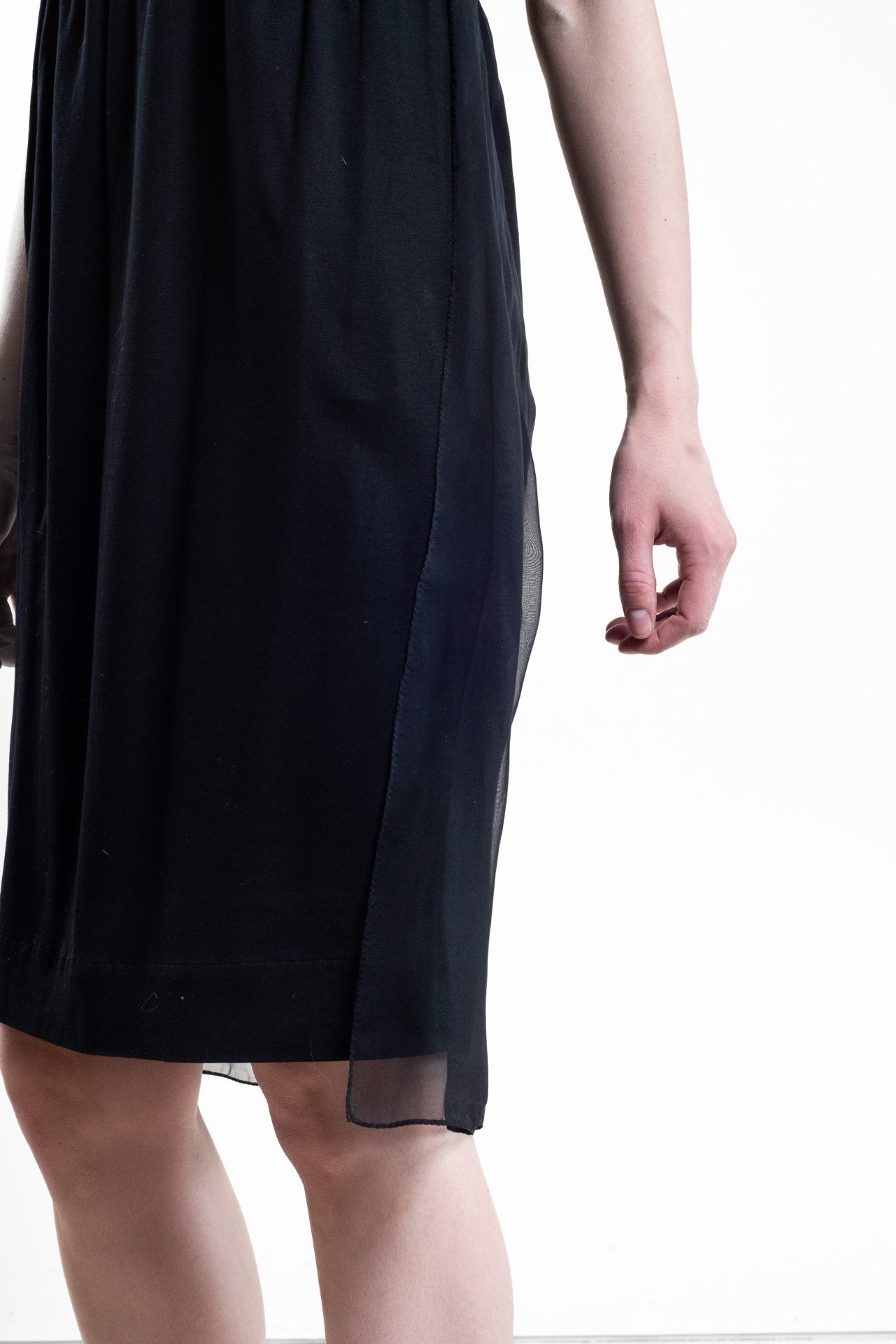 Black Cap Sleeve Dress