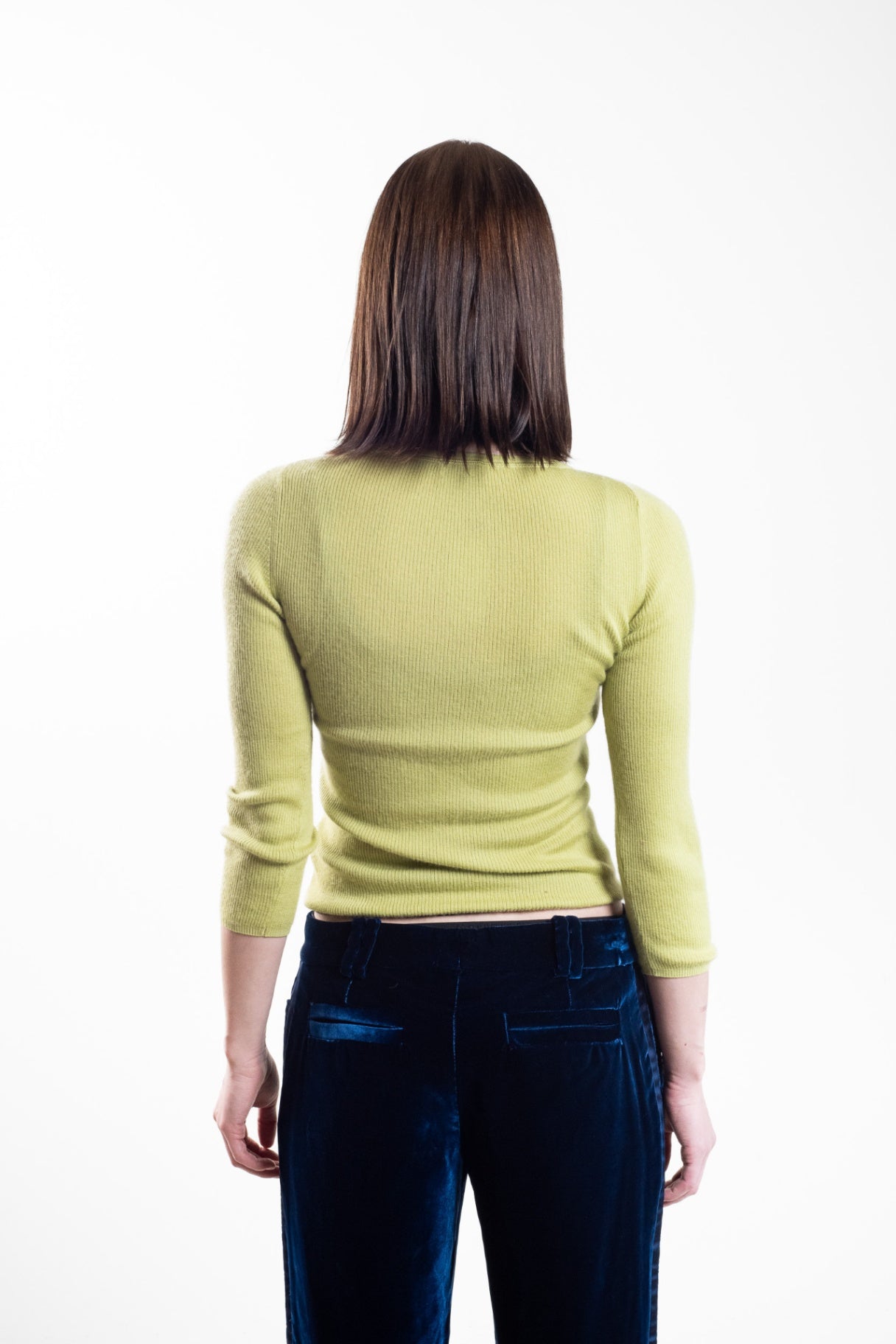 Vintage Green Long Sleeve Sweater Top