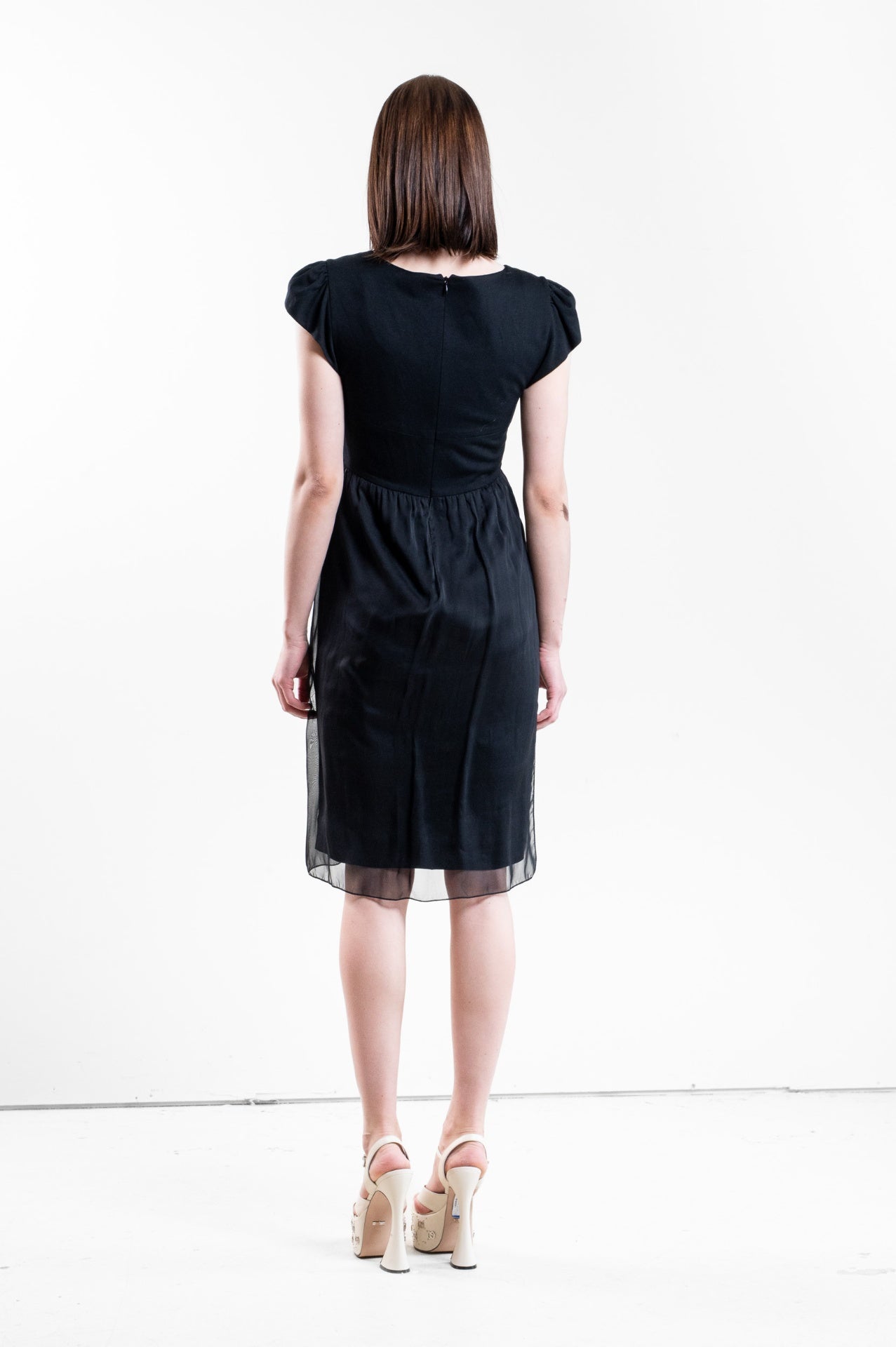 Black Cap Sleeve Dress