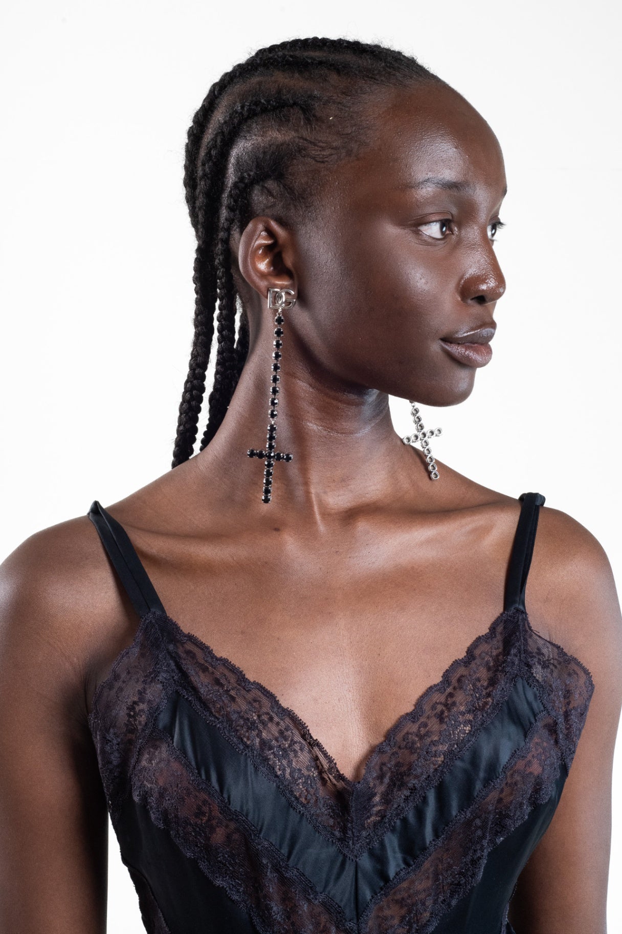 Vintage Satin & Lace Slip Dress