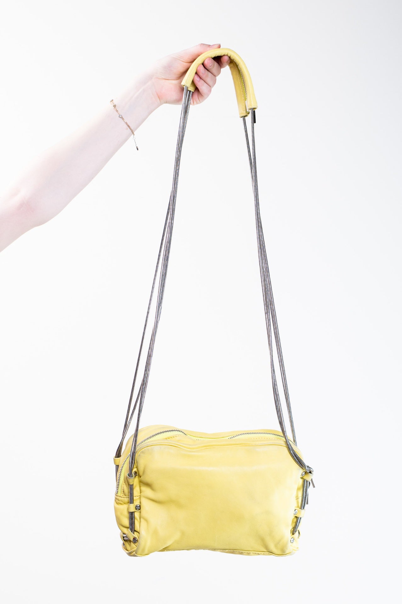 Citrus "Brenda" Leather Shoulder Bag