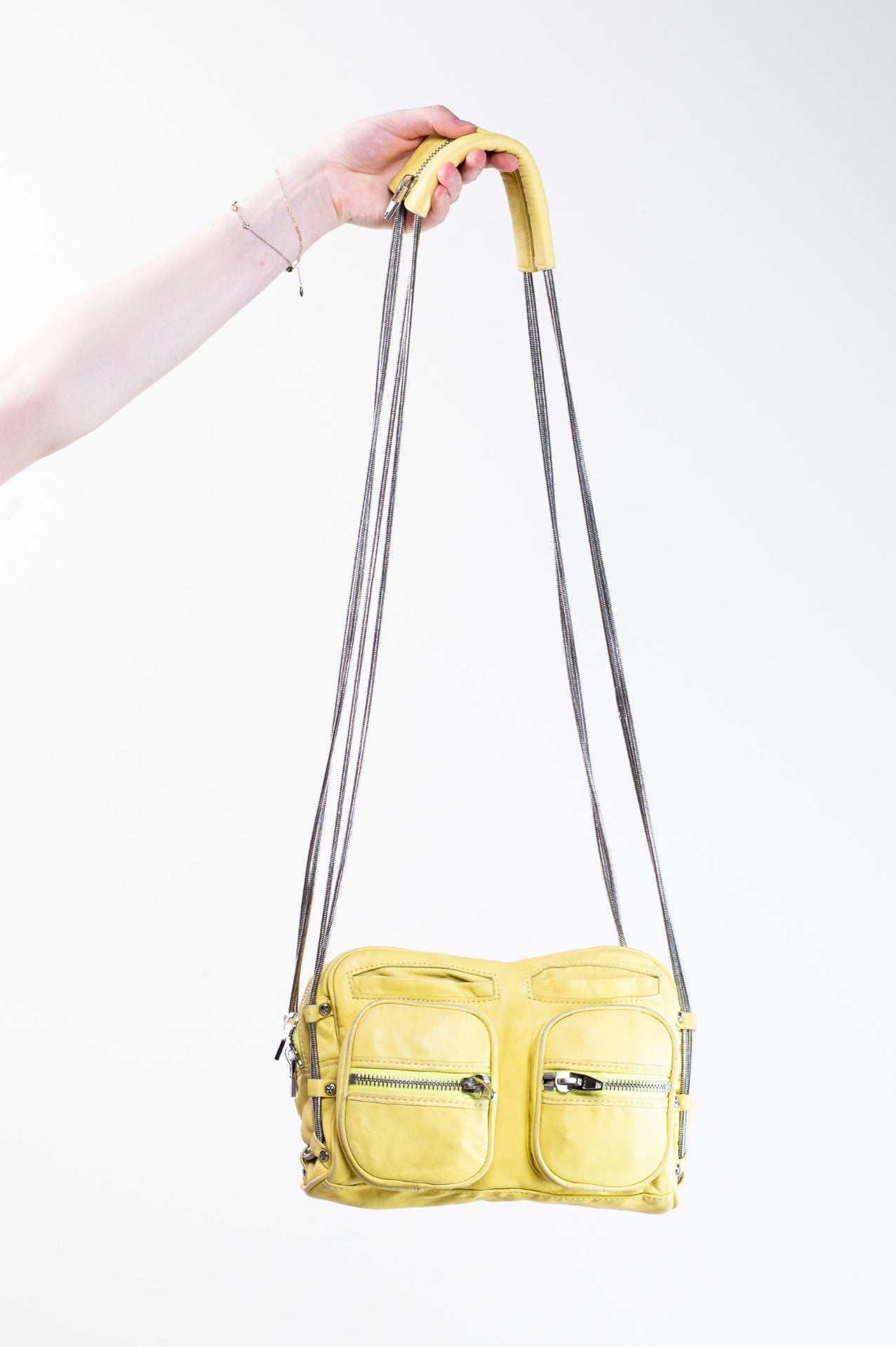 Citrus "Brenda" Leather Shoulder Bag