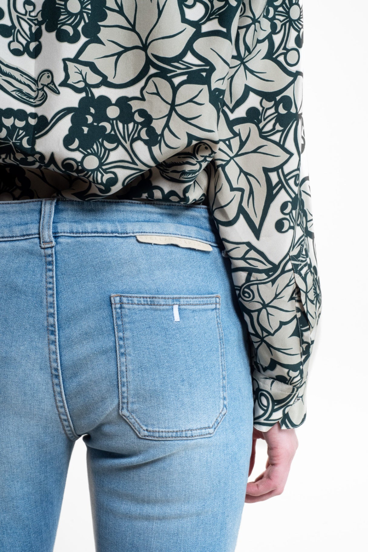 Light Blue Patch Pocket Jeans