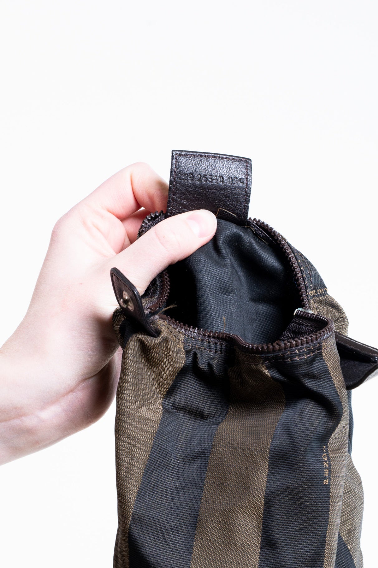 Brown and Black Penguin Mini Canvas Bag