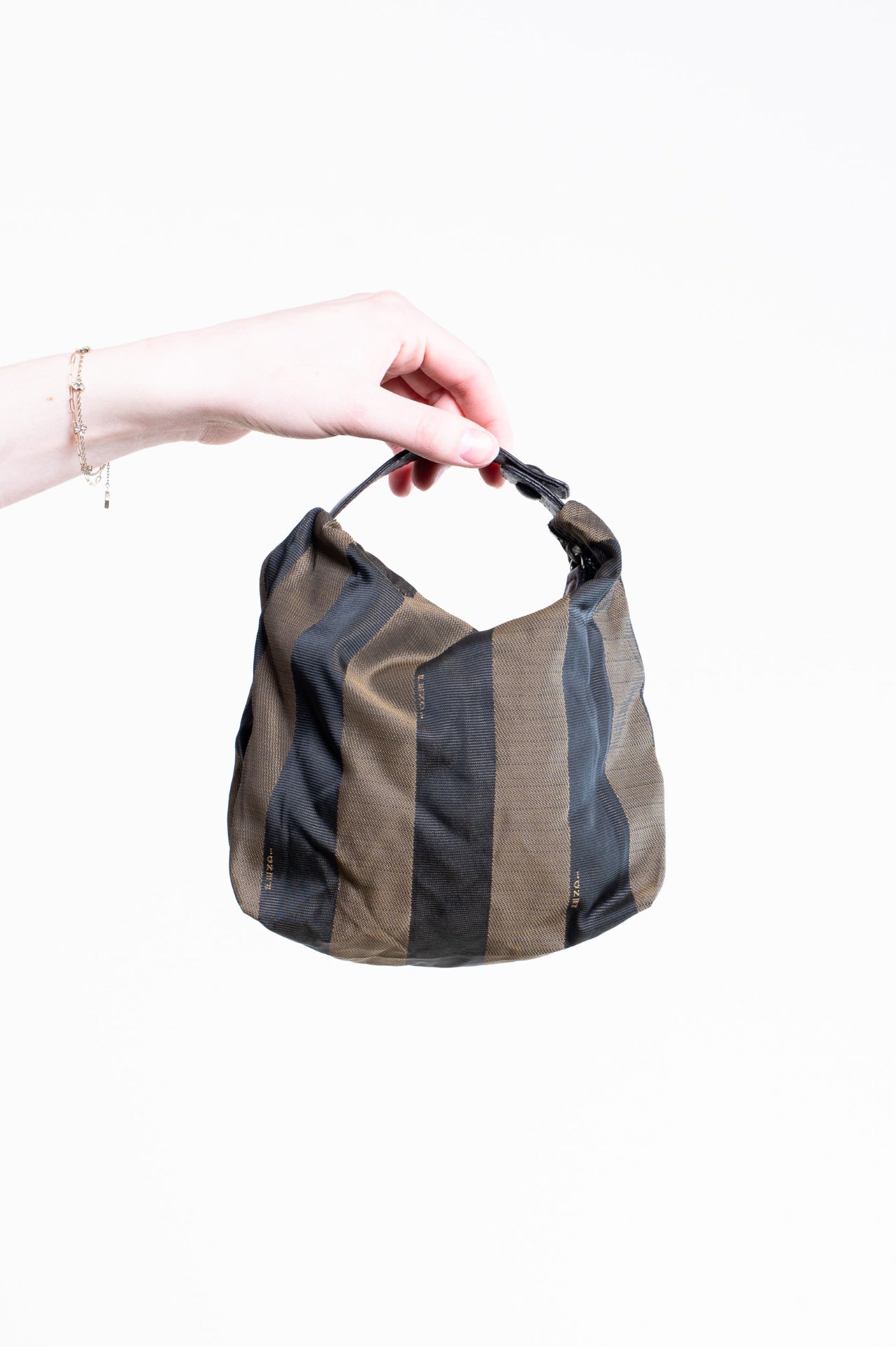Brown and Black Penguin Mini Canvas Bag