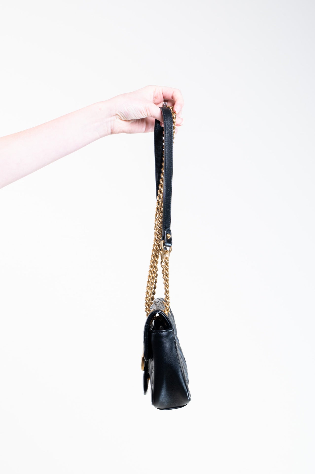 Black Mini Marmont Crossbody Bag