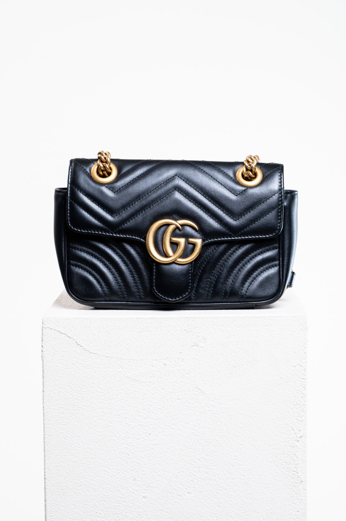 Black Mini Marmont Crossbody Bag