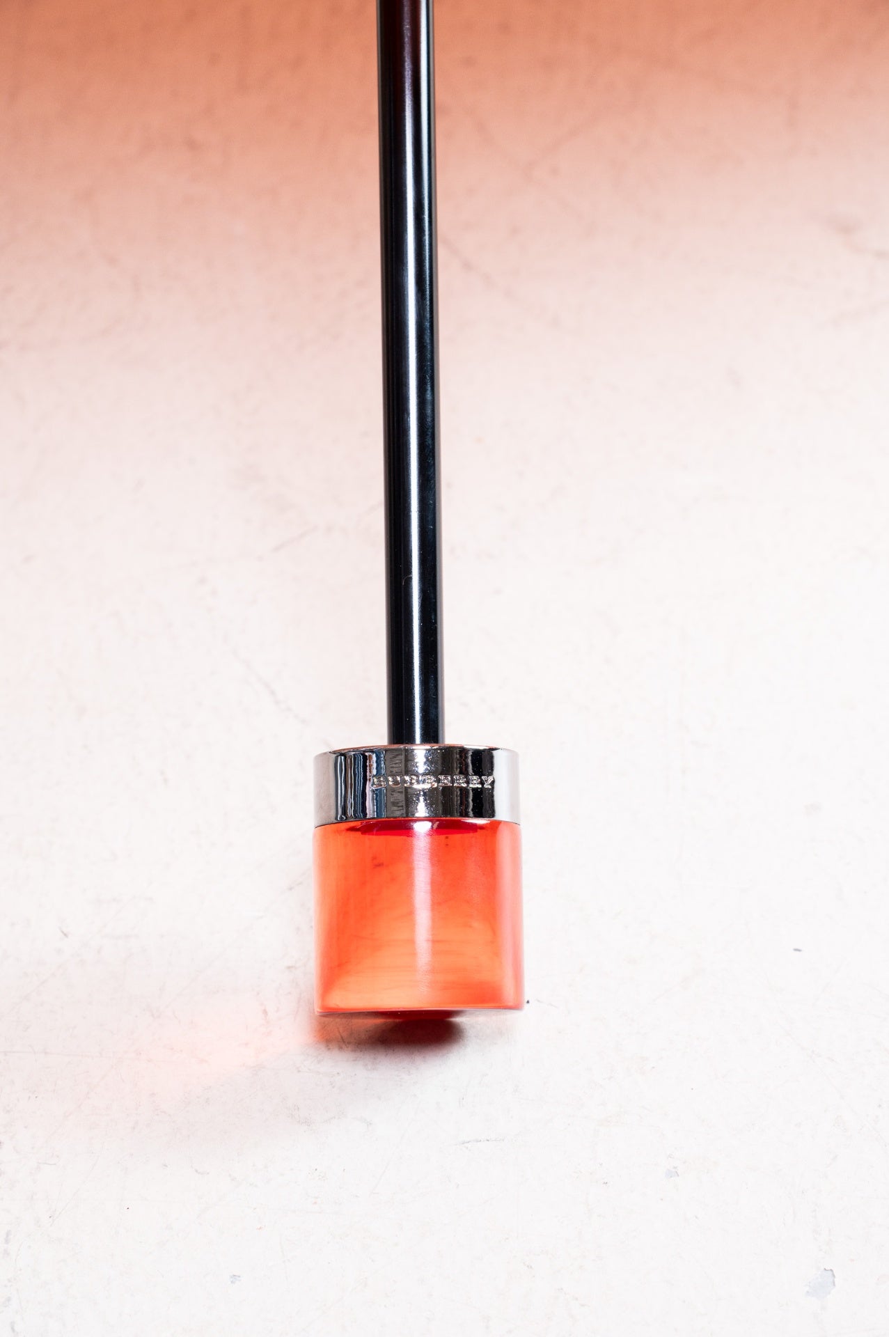 Coral Nova Check Pop-Up Umbrella