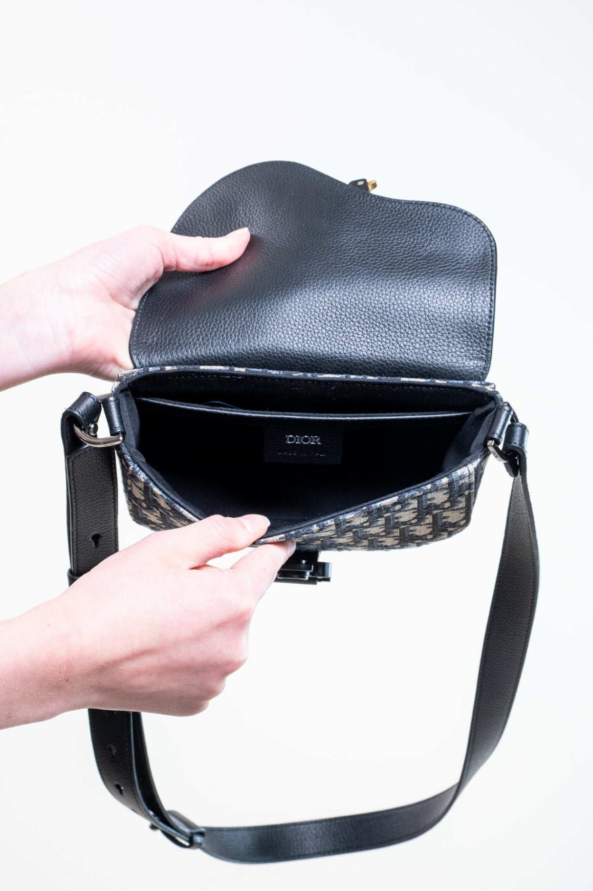 Mini Saddle Messenger Bag with Flap