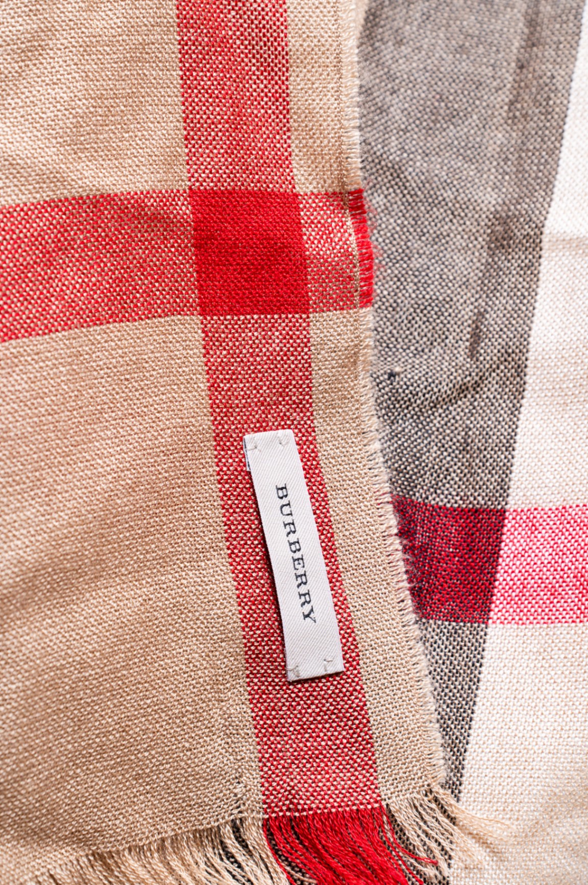 Nova Check Fringe Finish Scarf