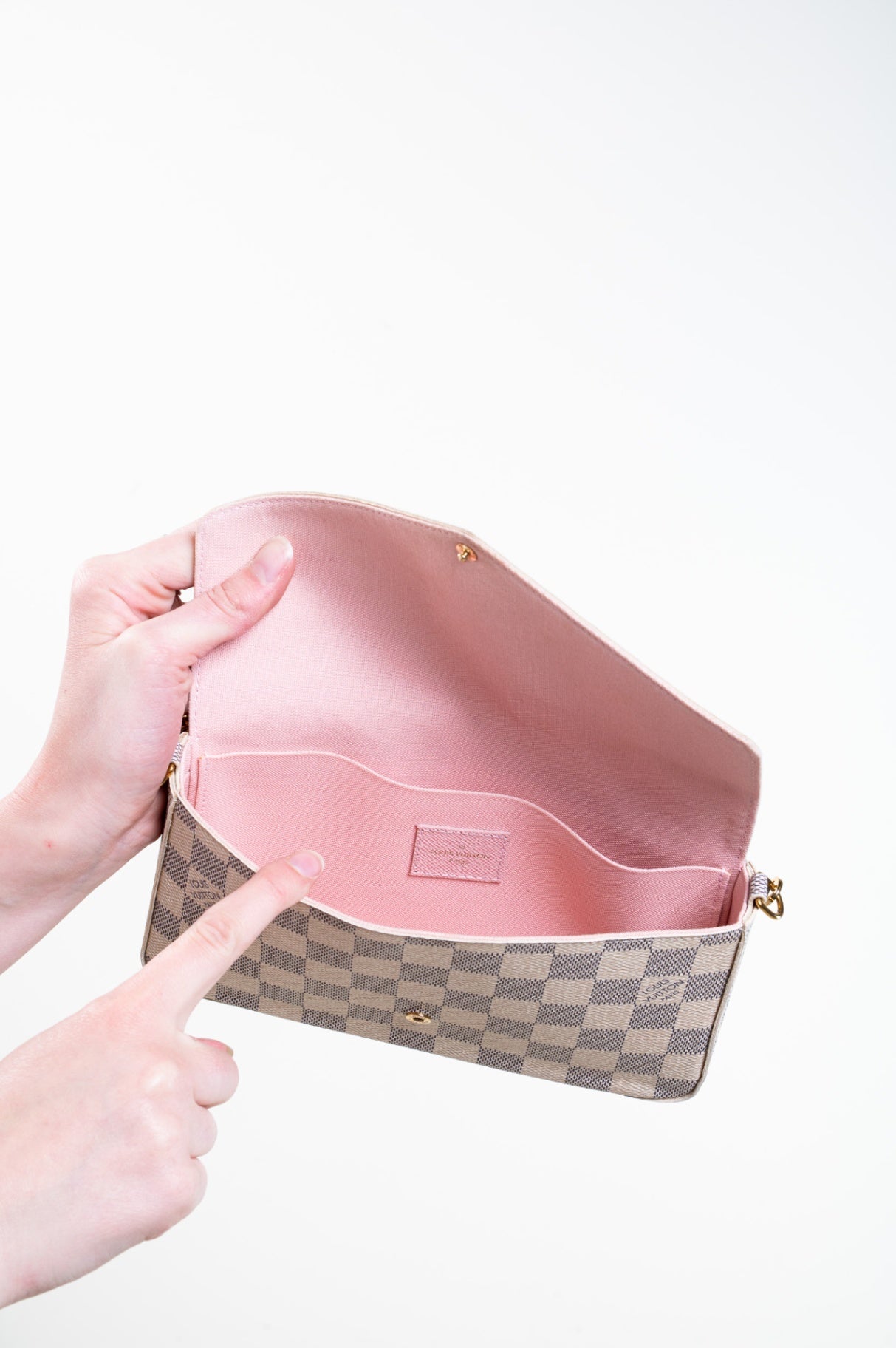 Damier Azure Felicie Pochette