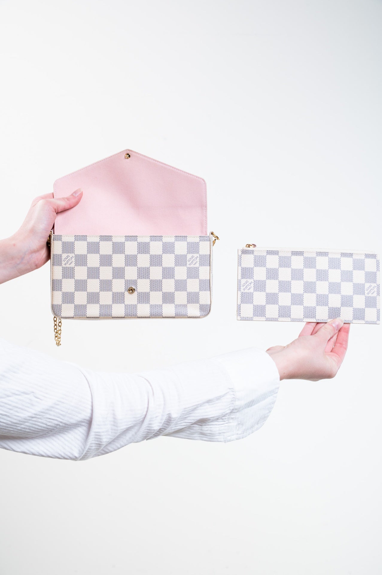 Damier Azure Felicie Pochette