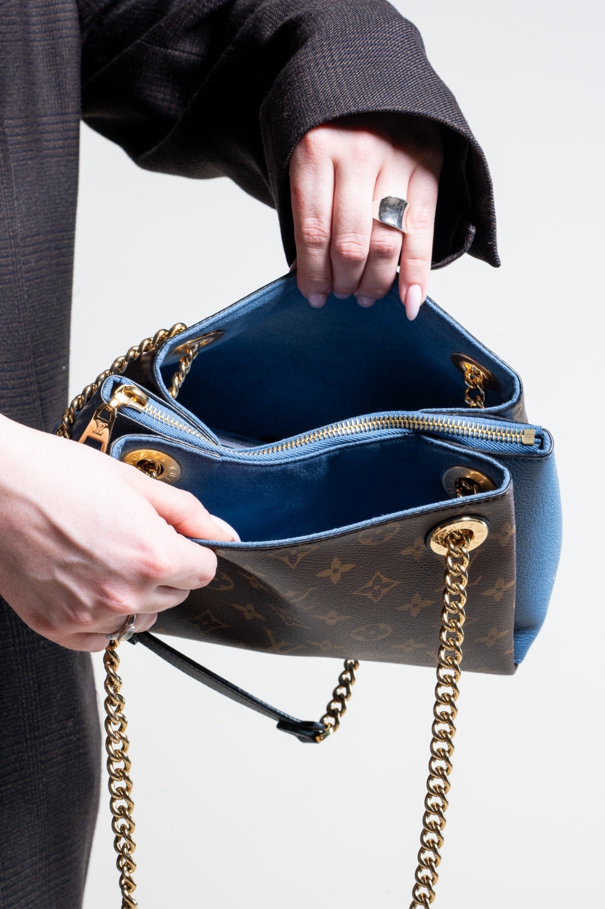 Blue & Monogram Surene BB Shoulder Bag