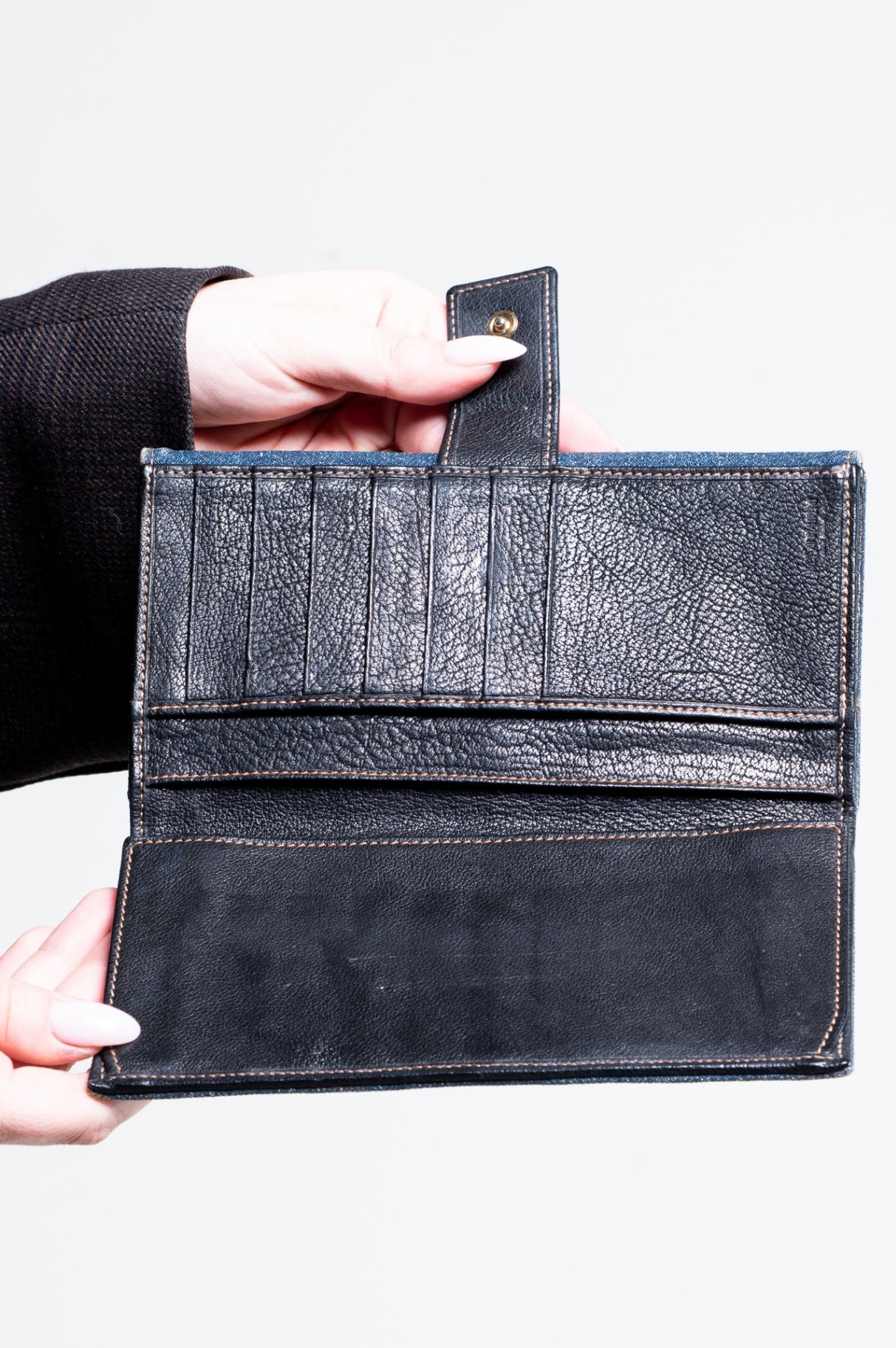 Denim Blue Continental Wallet