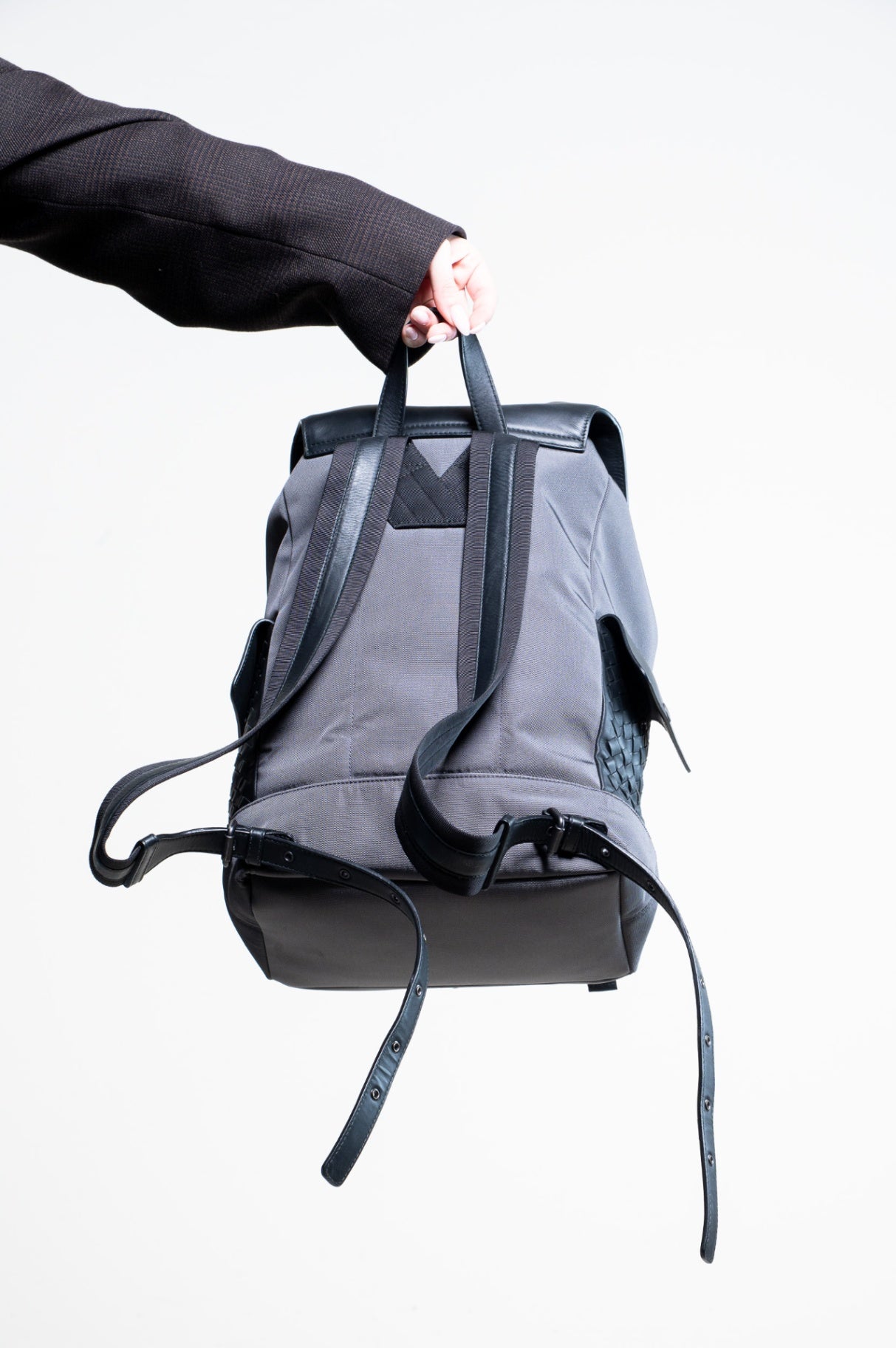 Grey Canvas Sassolungo Backpack