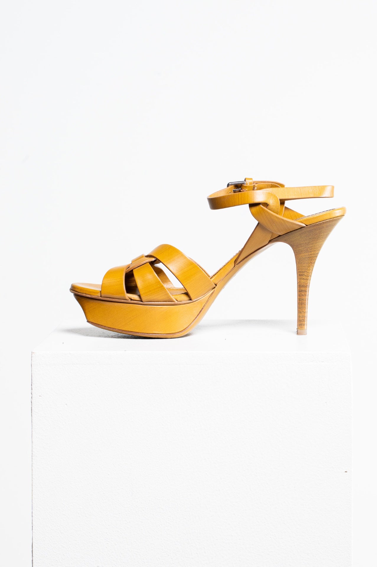Mustard Tribute Platform Sandals