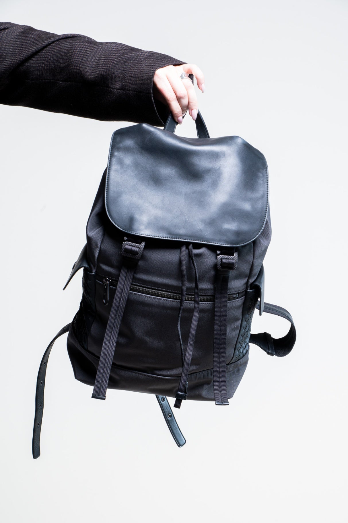 Grey Canvas Sassolungo Backpack