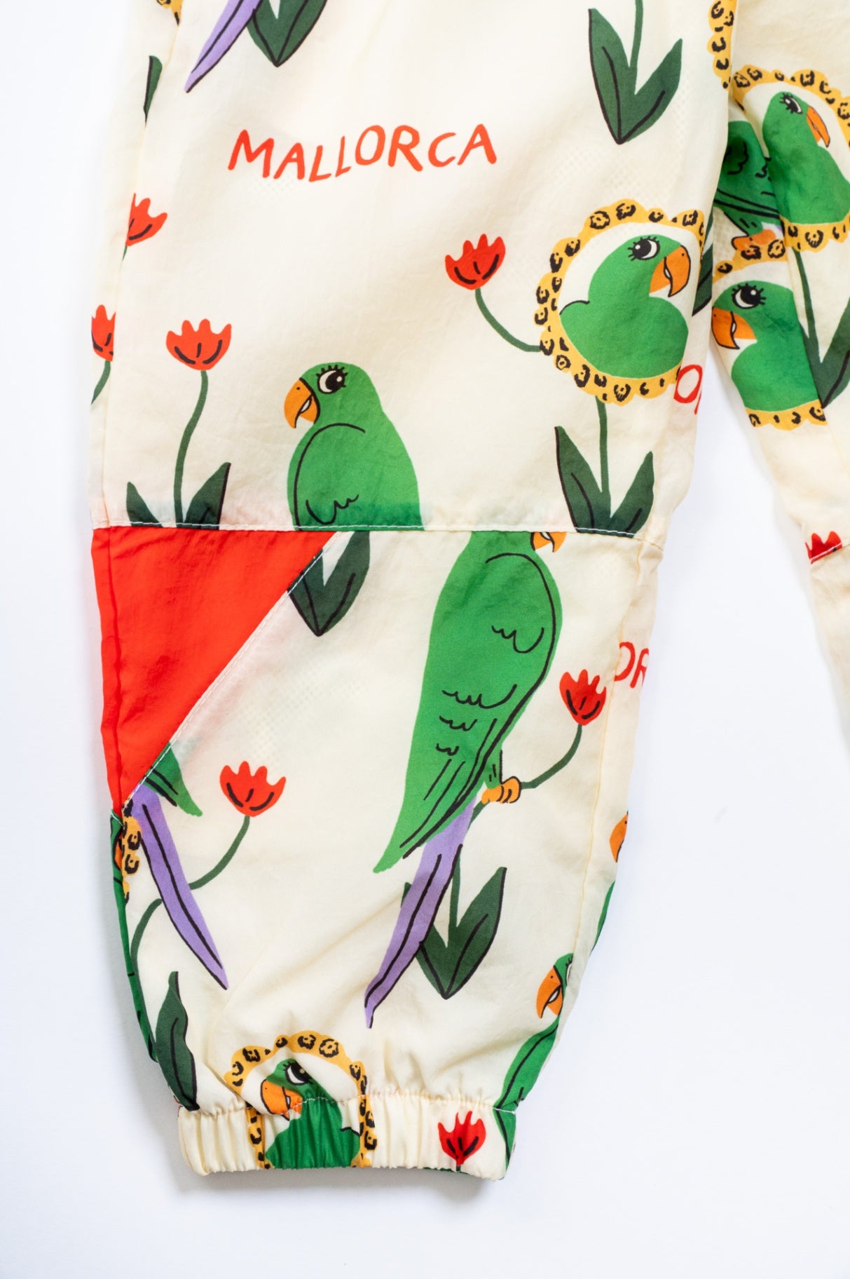 Girls 1.5-3Y Parrot Print Nylon Tracksuit