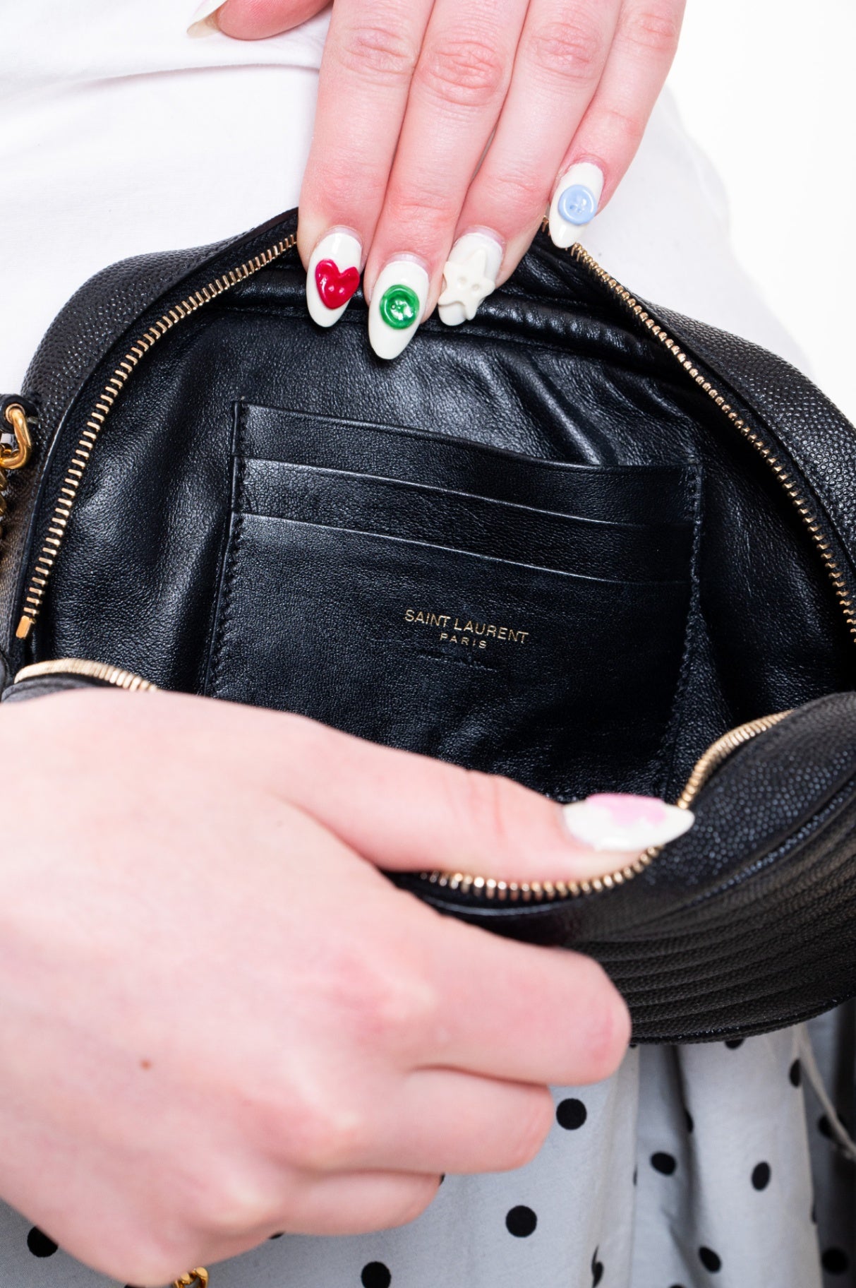 Black Mini Lou Quilted Leather Crossbody Bag