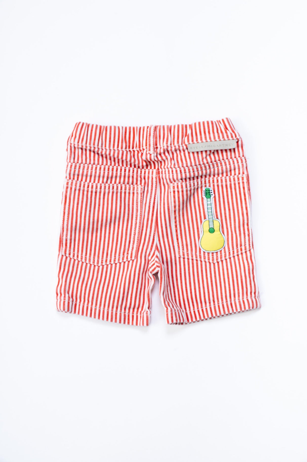Red and White Stripe Short