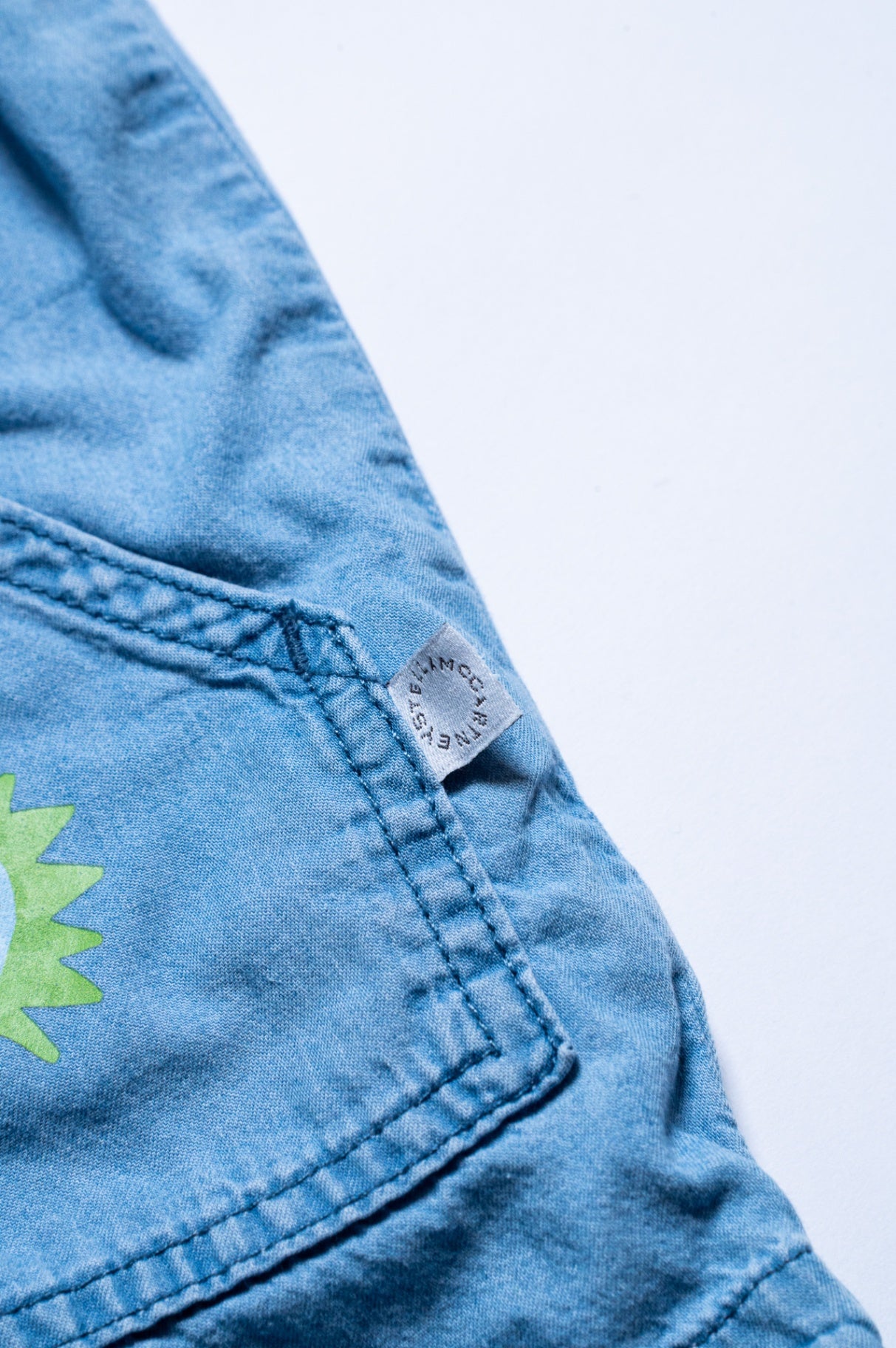 Denim Sun Burst Short Jumpsuit
