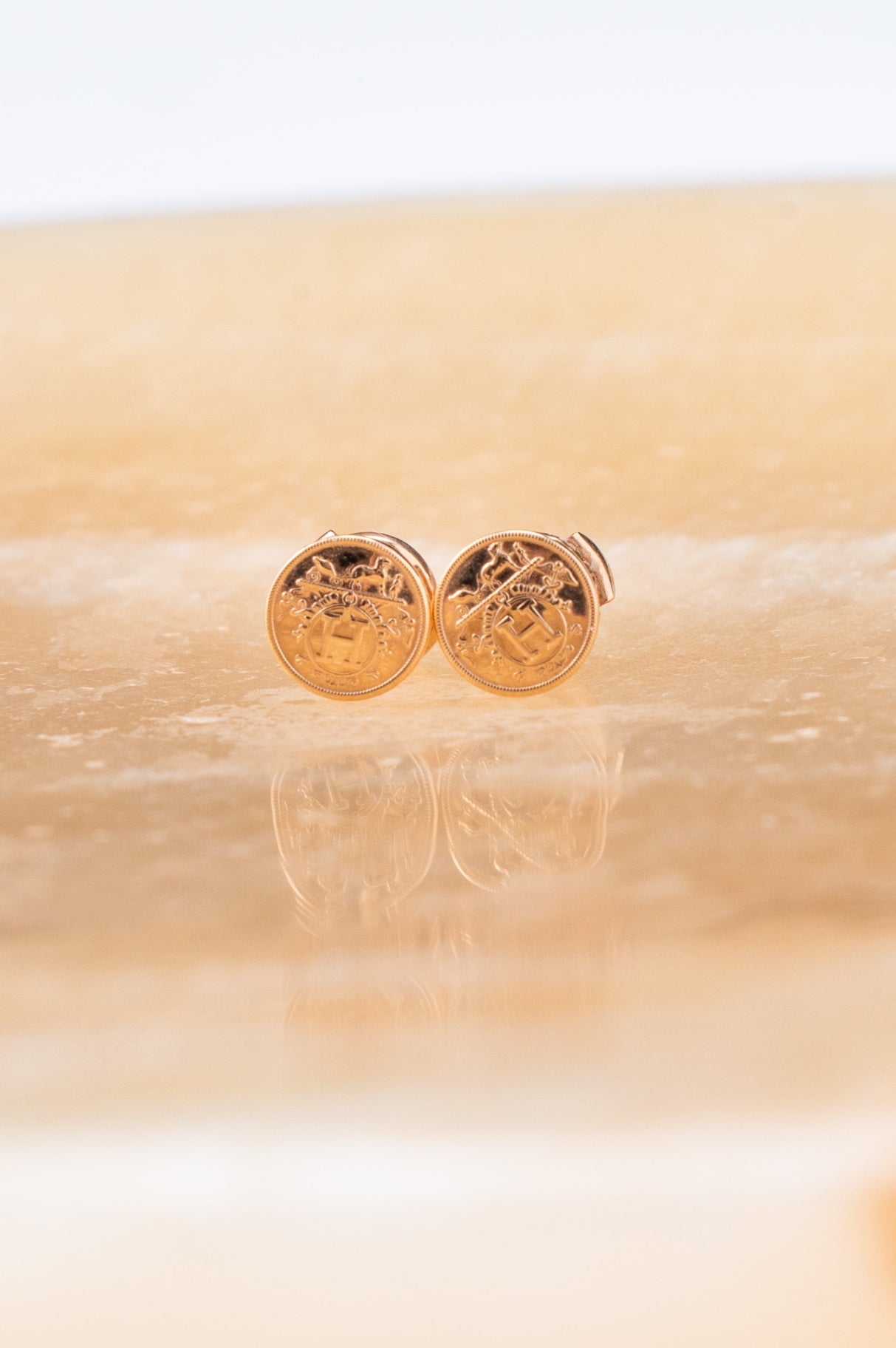 Rose Gold XS Ex-Libris Earrings