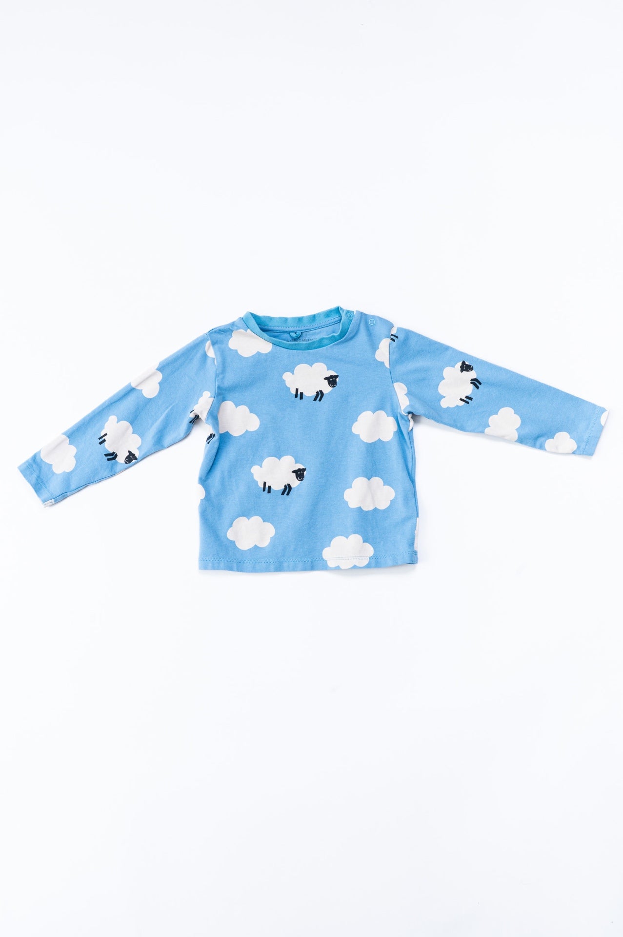 Light Blue Sheep Print Pyjama Set