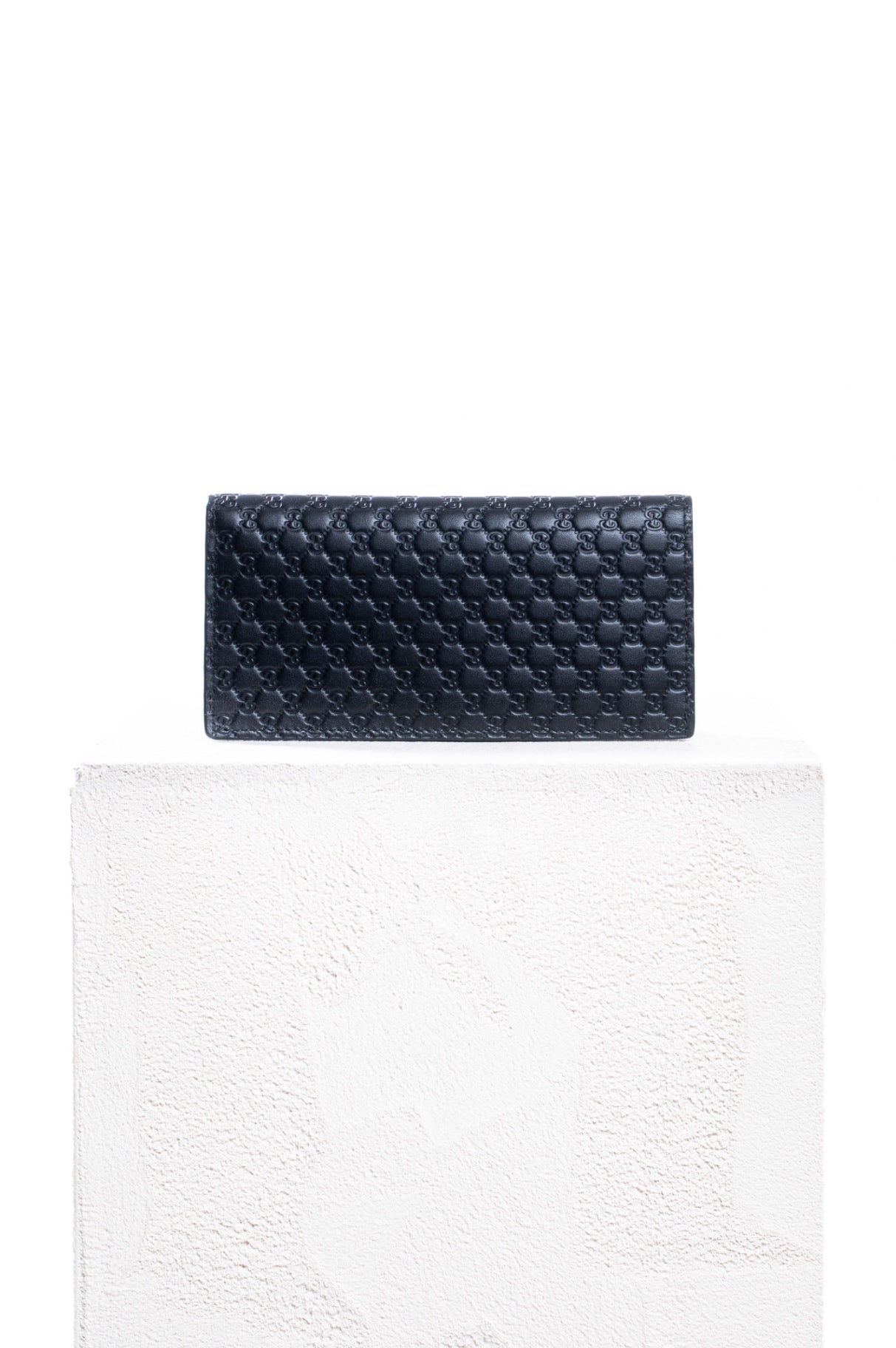 Black Microguccissima Long Wallet