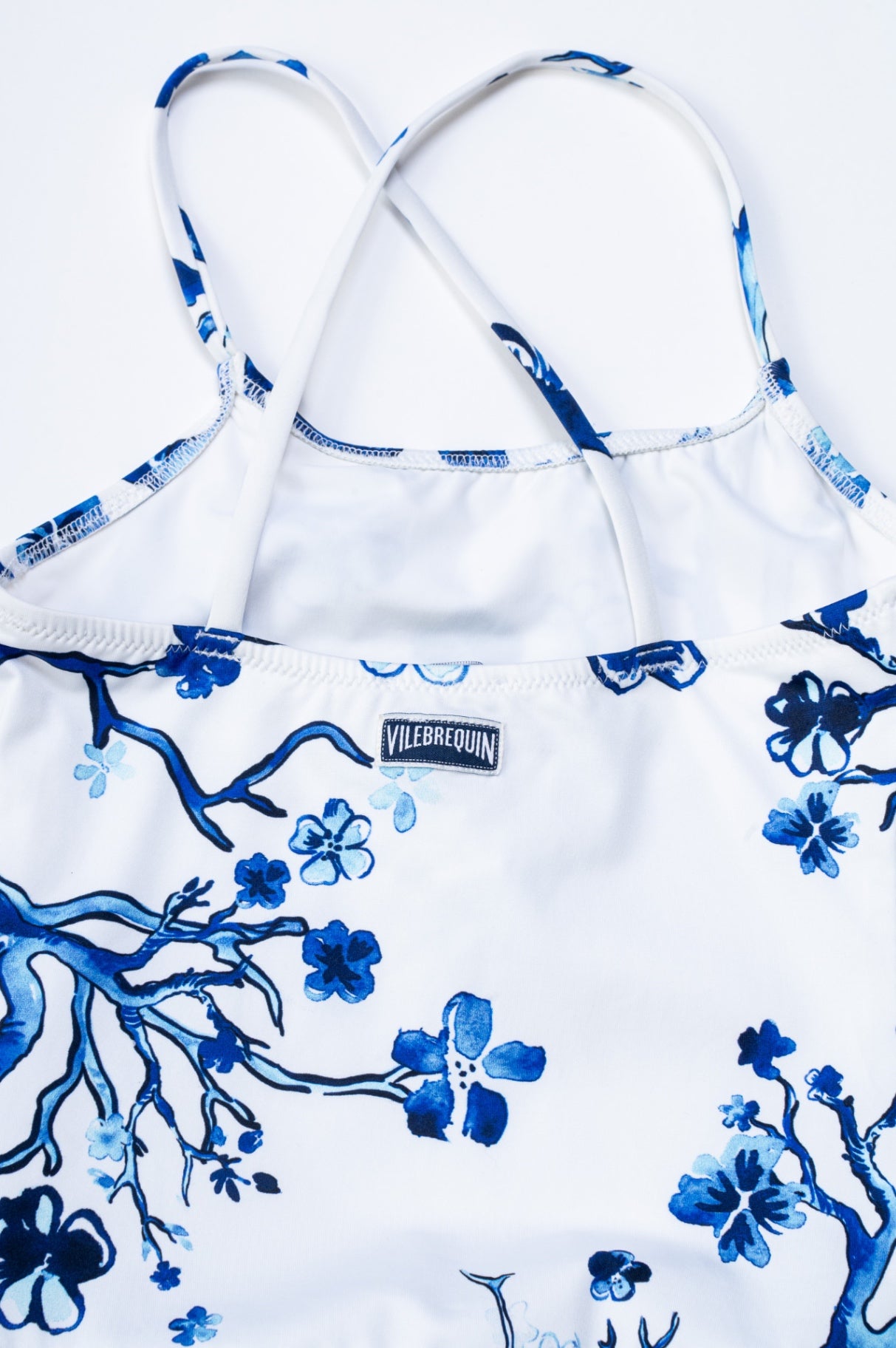 Kids Blue & White One Piece Bathing Suit