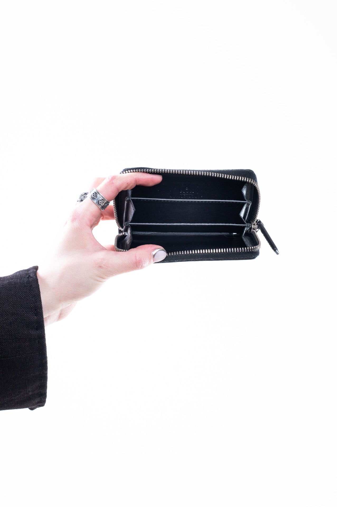 Monogram w/ Black Caleido GG Supreme Zip Card Case