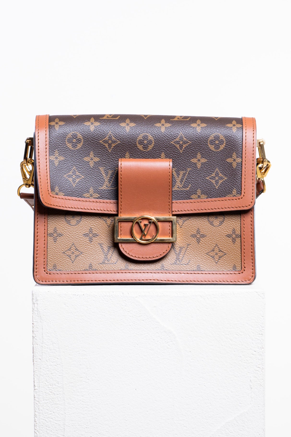 Monogram Reverse Dauphine MM Shoulder Bag