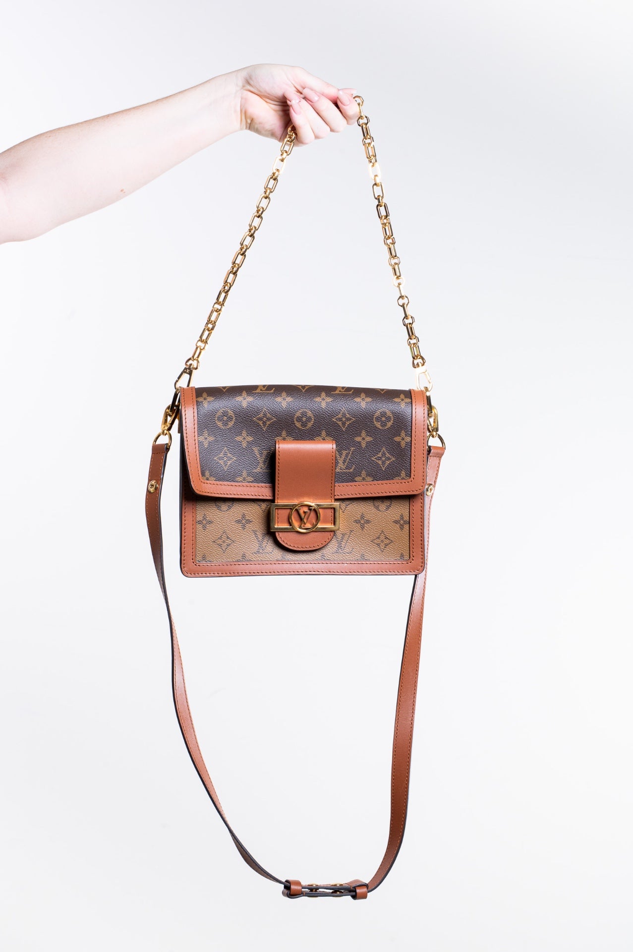 Monogram Reverse Dauphine MM Shoulder Bag
