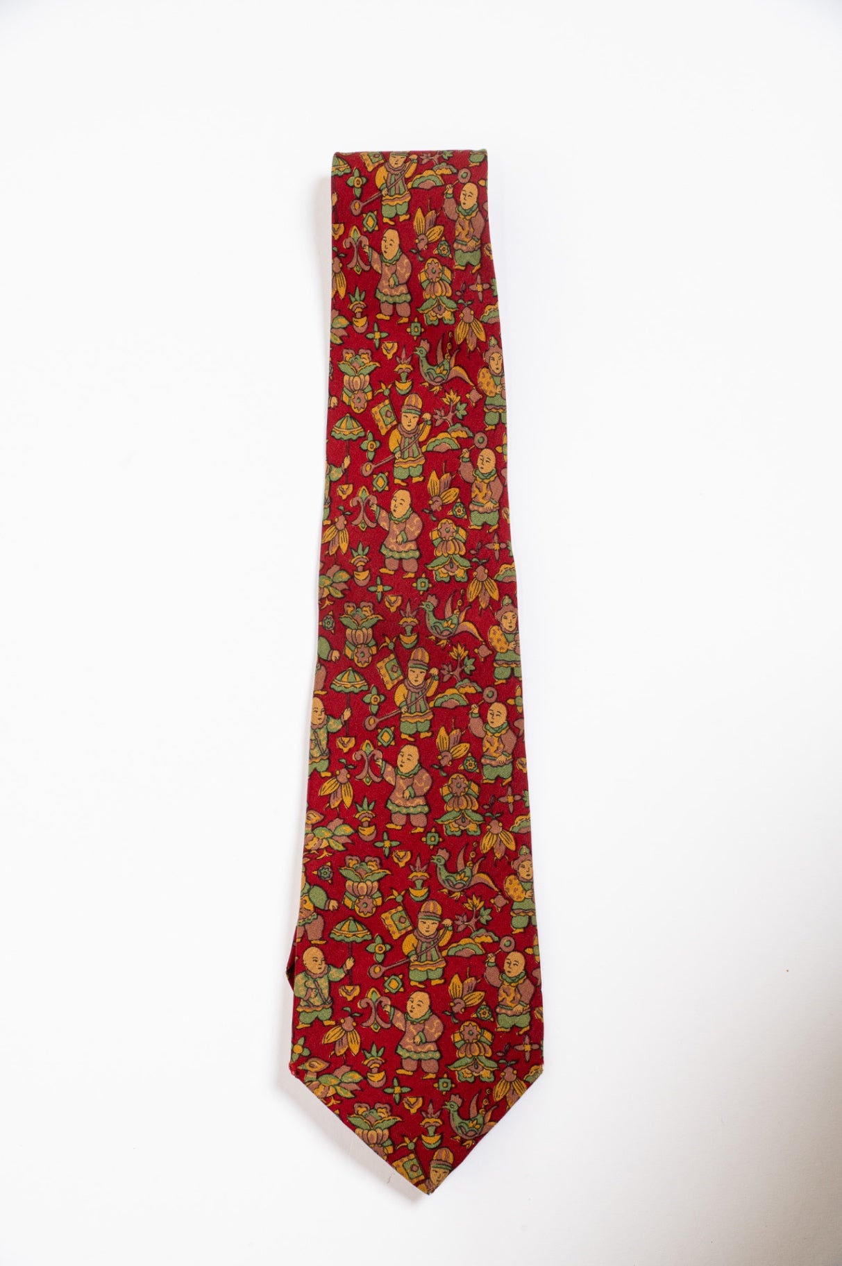 Red Printed Tie