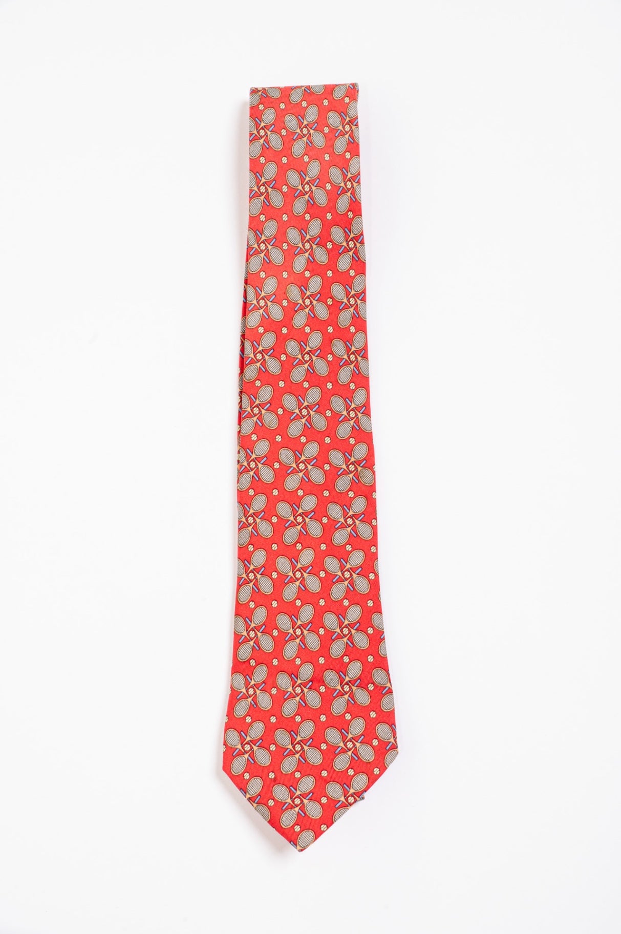 Red Tennis Racket Print