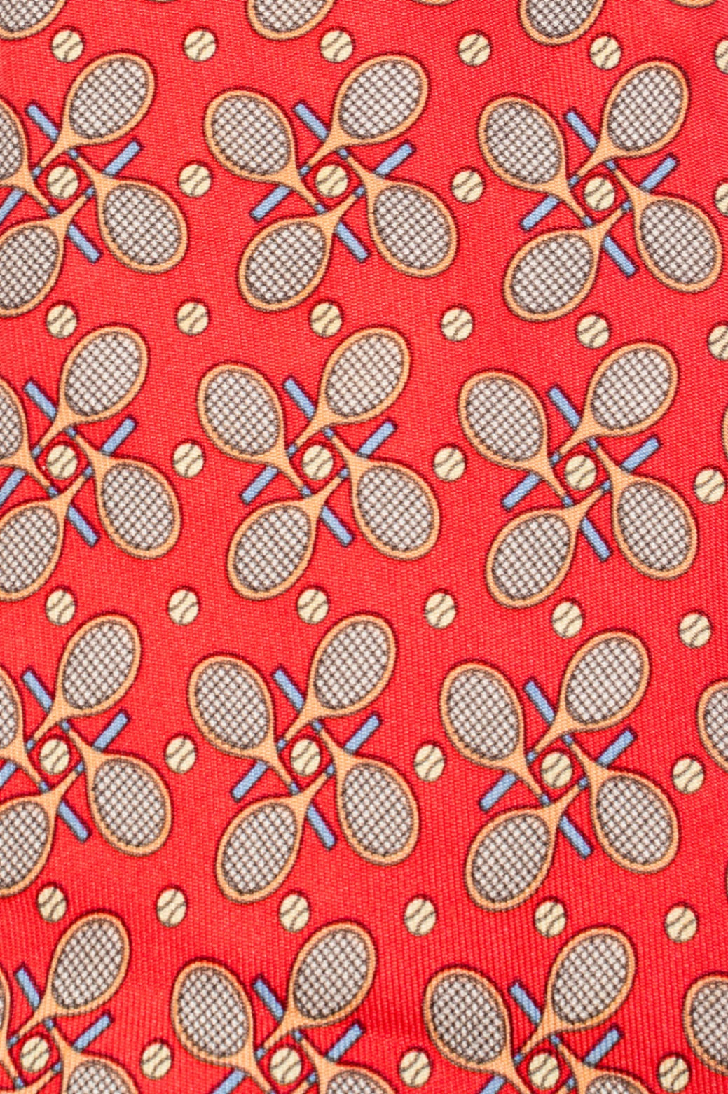 Red Tennis Racket Print