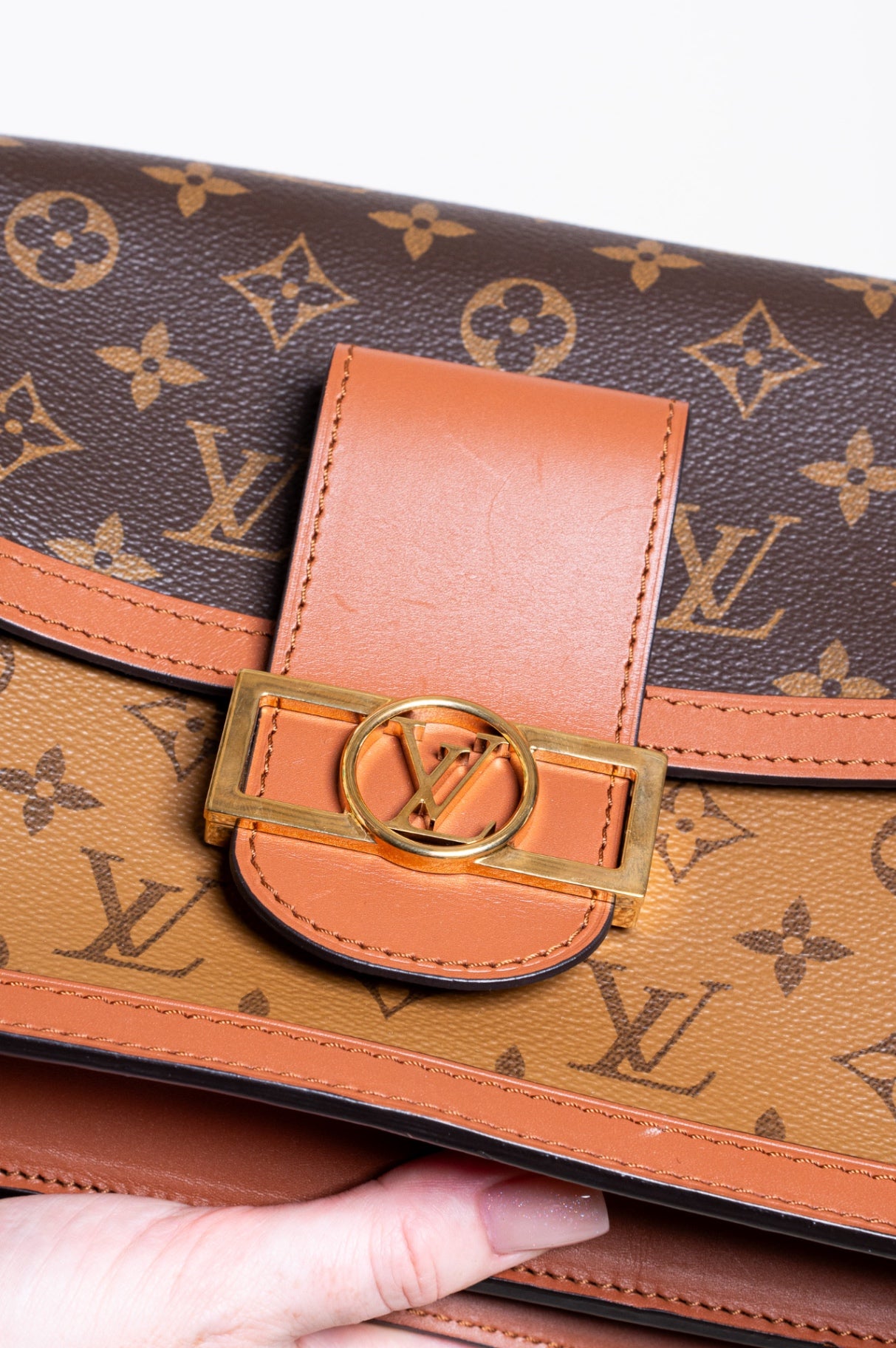 Monogram Reverse Dauphine MM Shoulder Bag