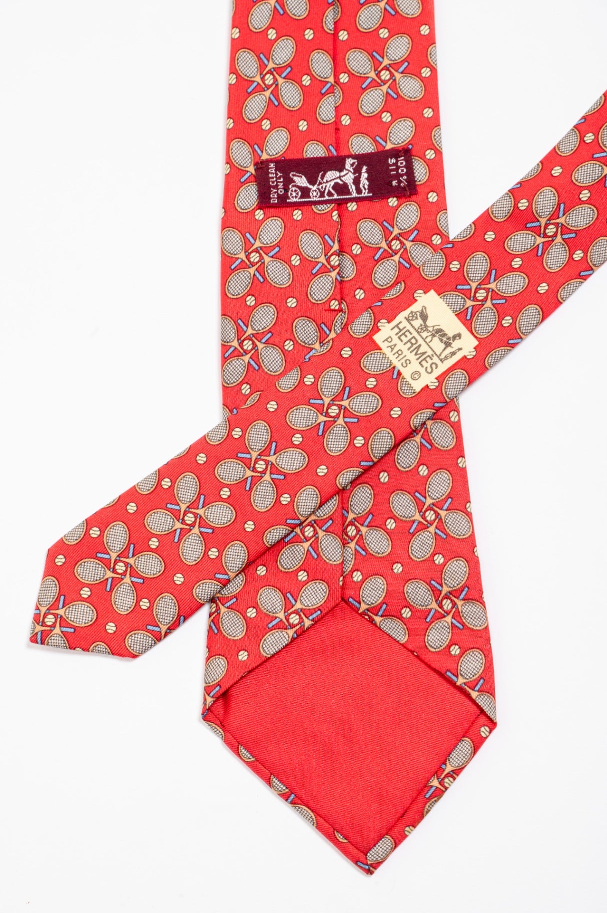 Red Tennis Racket Print