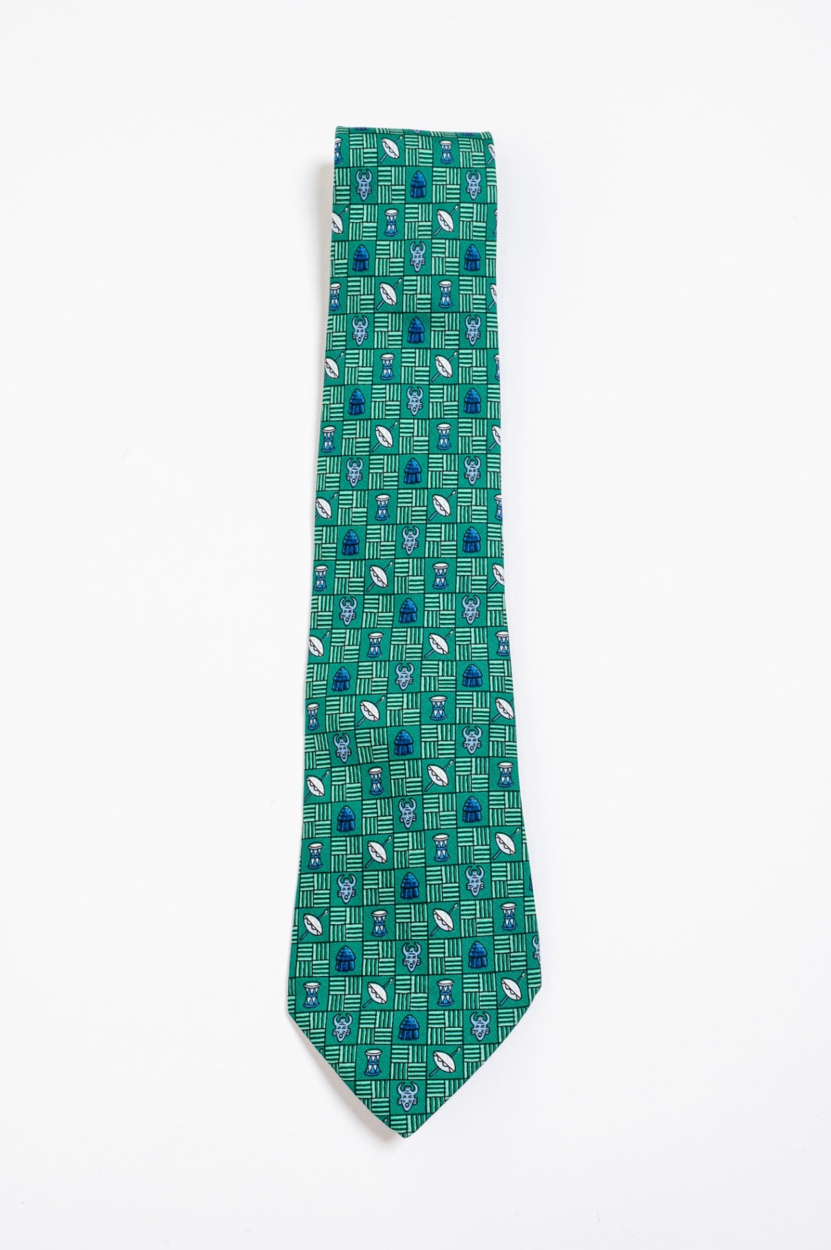 Teal Printed Tie