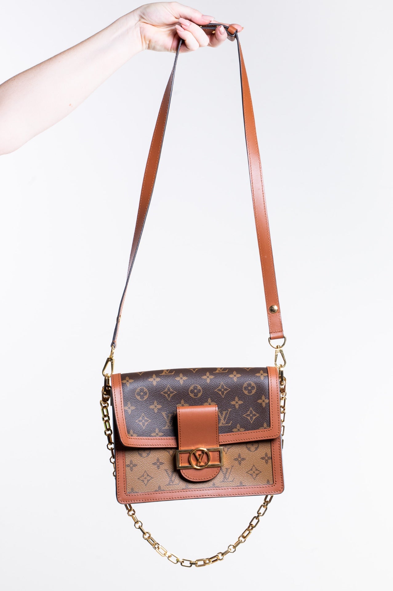 Monogram Reverse Dauphine MM Shoulder Bag