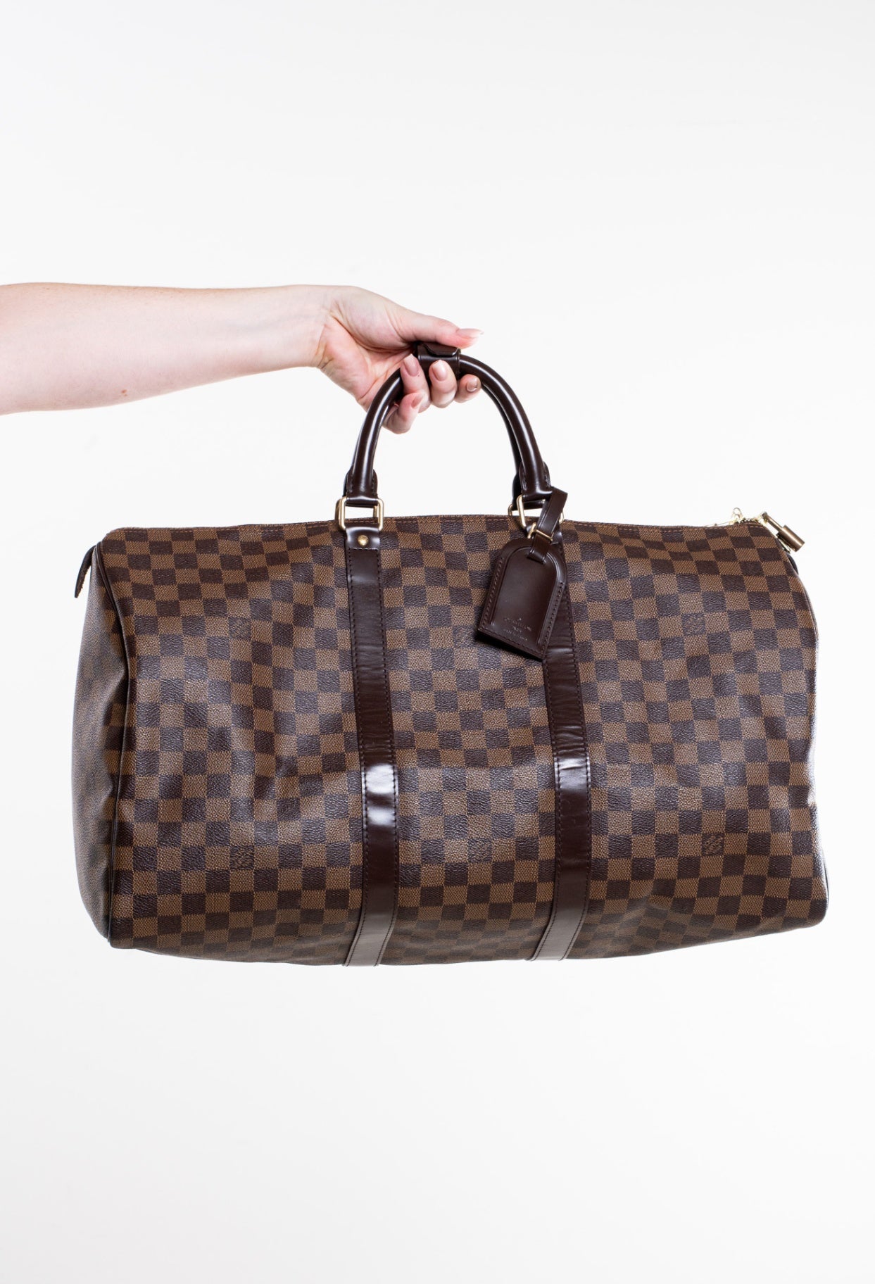 Damier Ebene Keepall 50 To Handle Bag