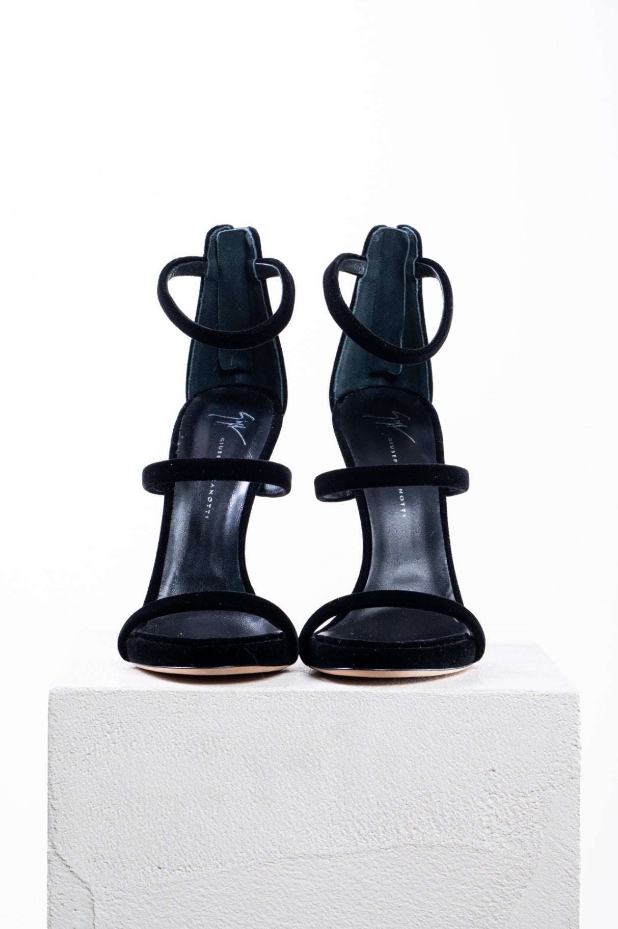 Black Velvet Harmony Sandals