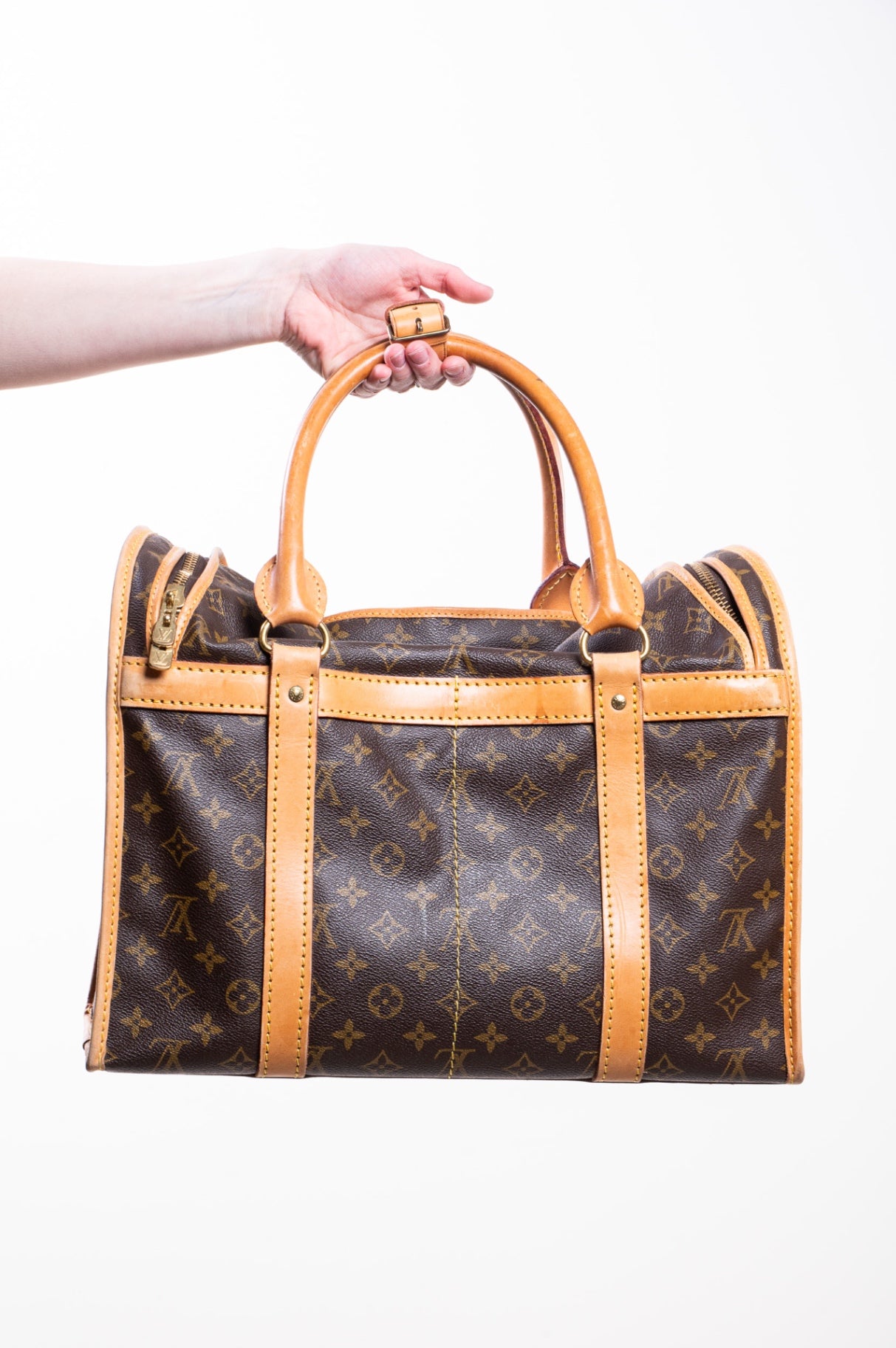 Vintage Monogram Canvas Sac Chien Pet Carrier