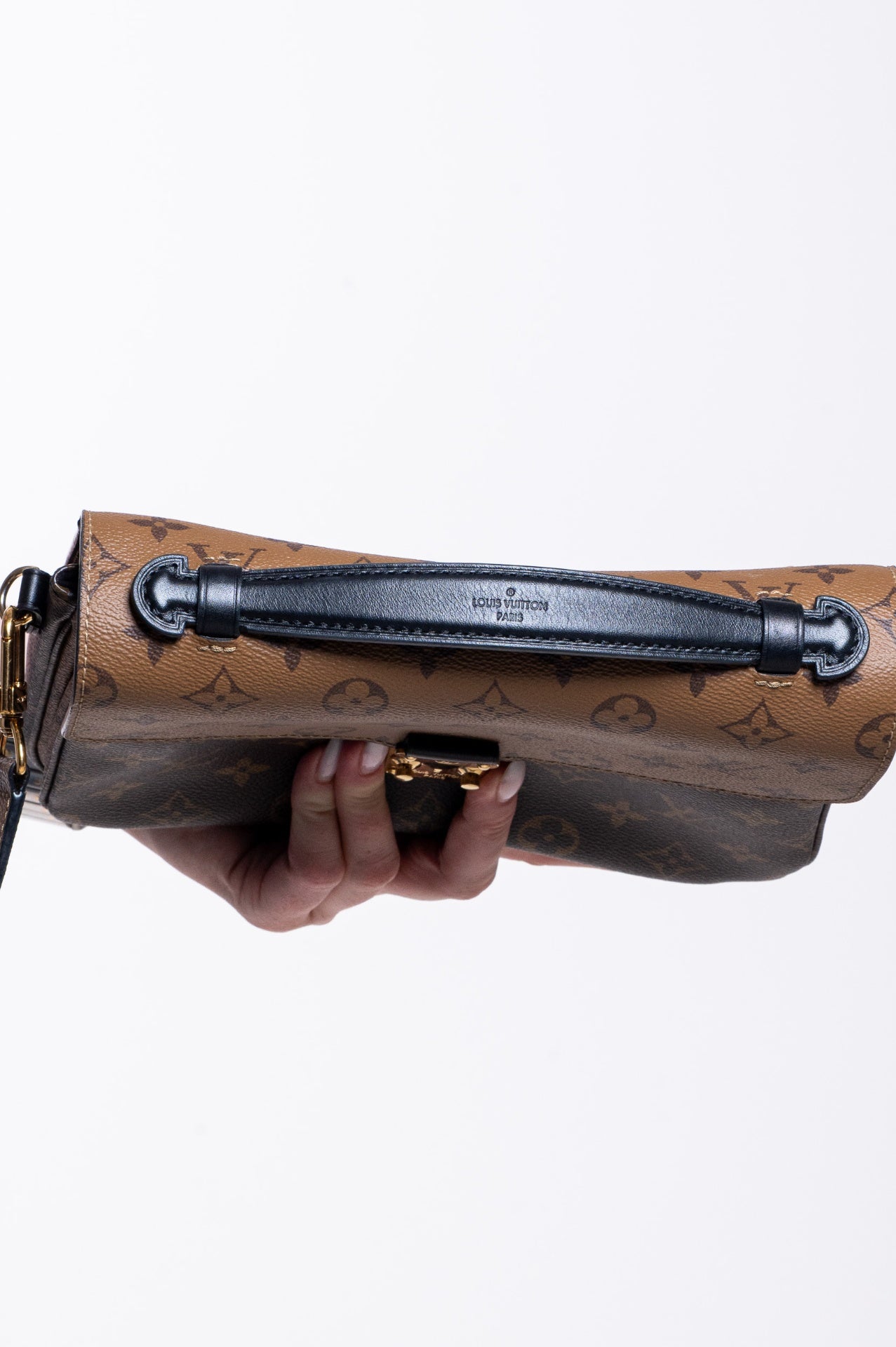 Brown Pochette Metis Reverse Monogram Bag