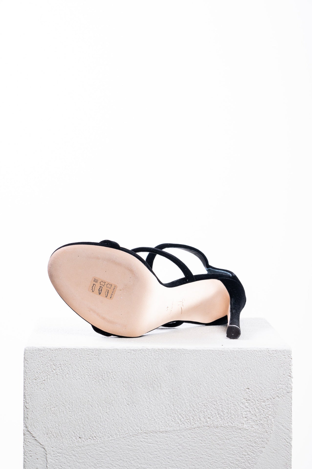 Black Velvet Harmony Sandals