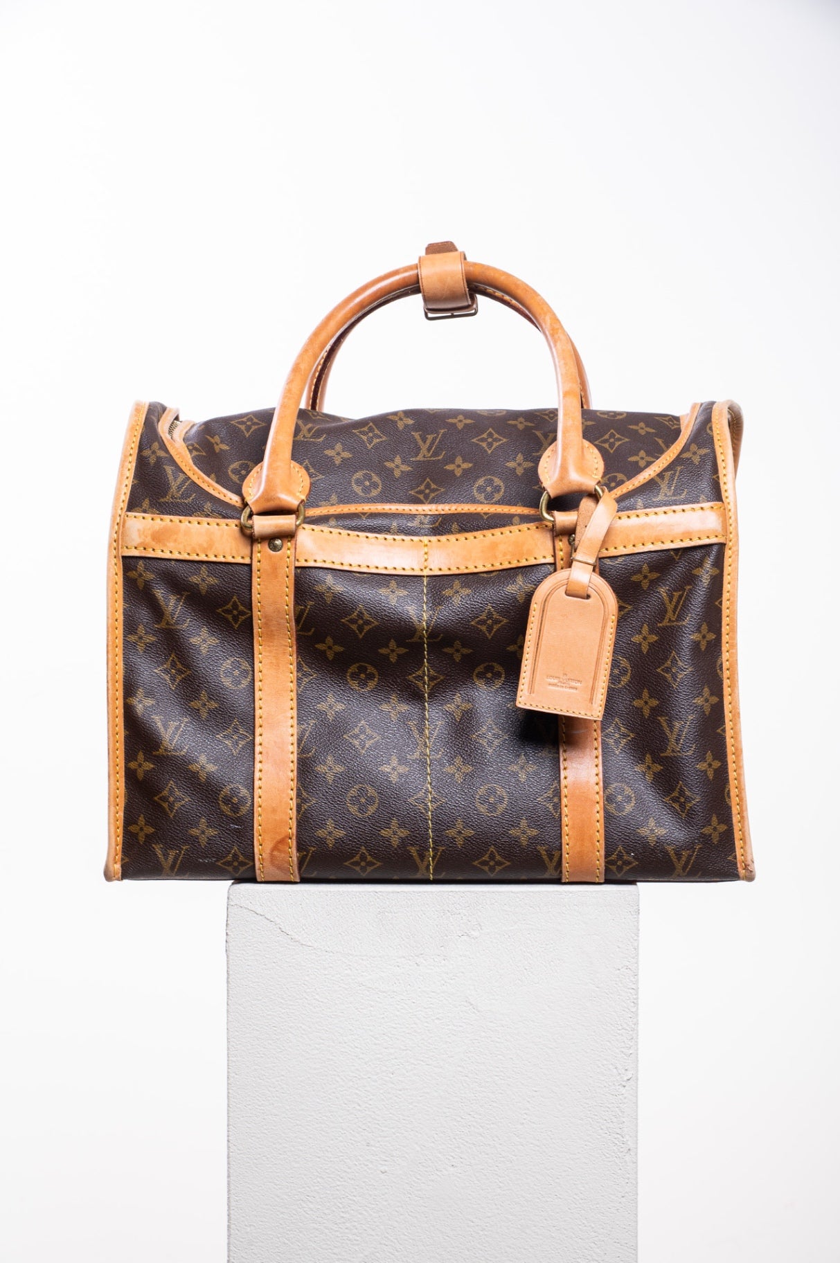 Vintage Monogram Canvas Sac Chien Pet Carrier