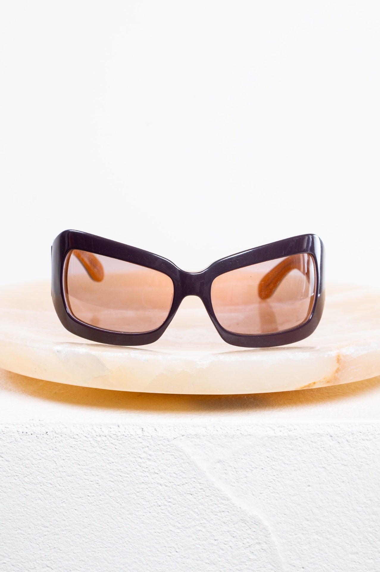 Brown and Yellow Vintage Sunglasses