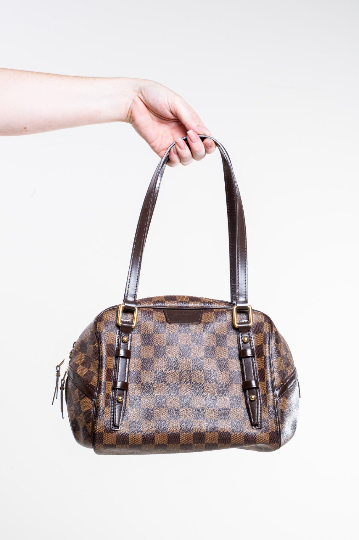 Damier Ebene Rivington PM Shoulder Bag