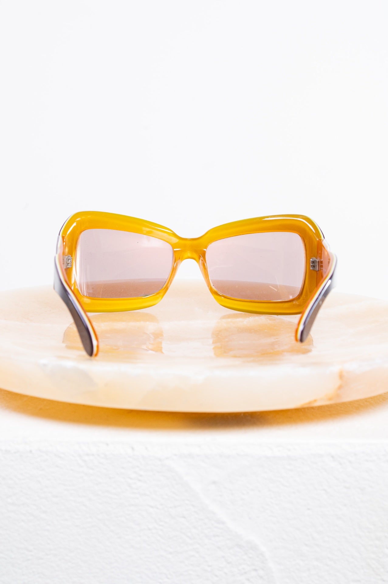 Brown and Yellow Vintage Sunglasses