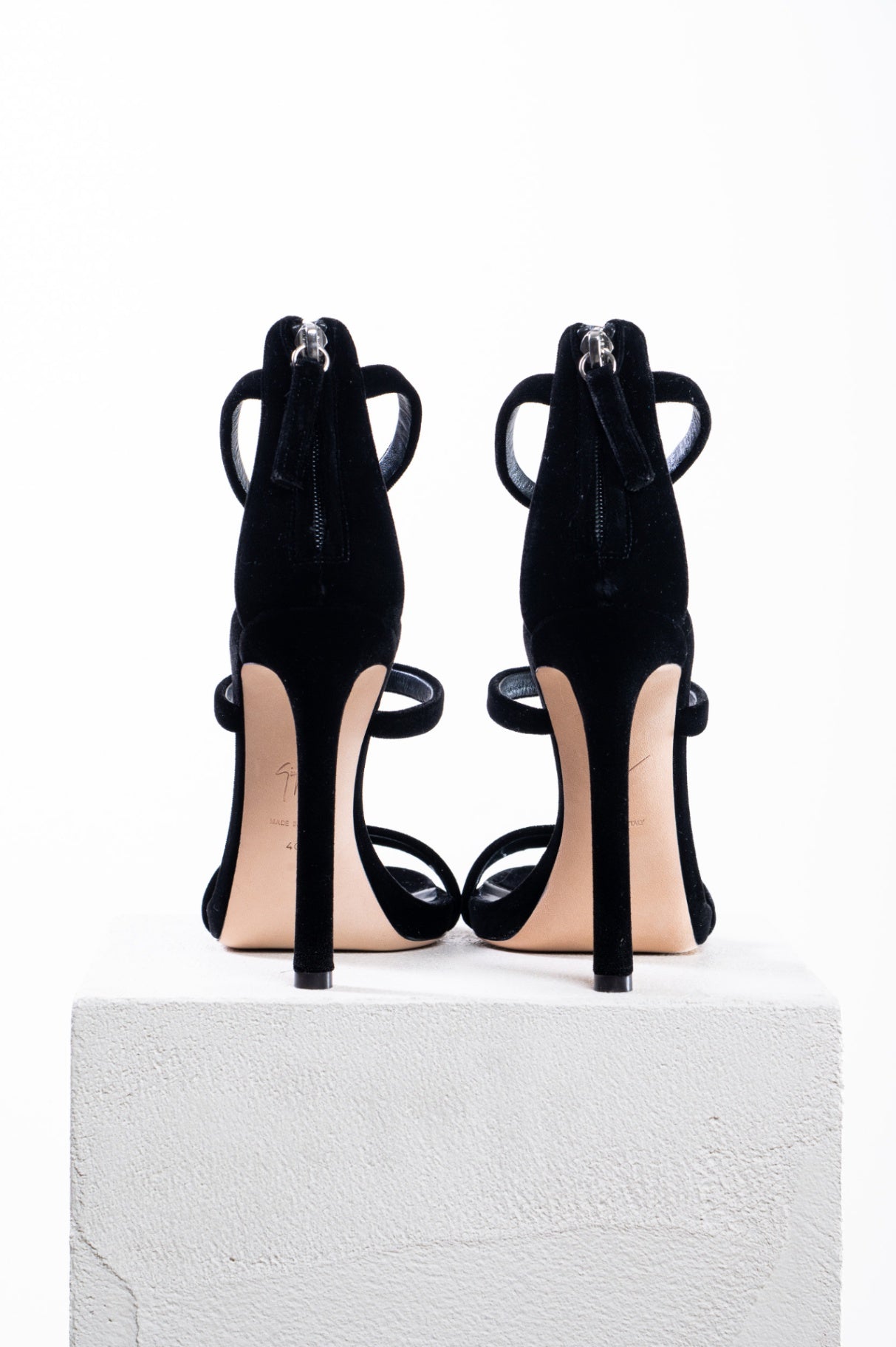Black Velvet Harmony Sandals