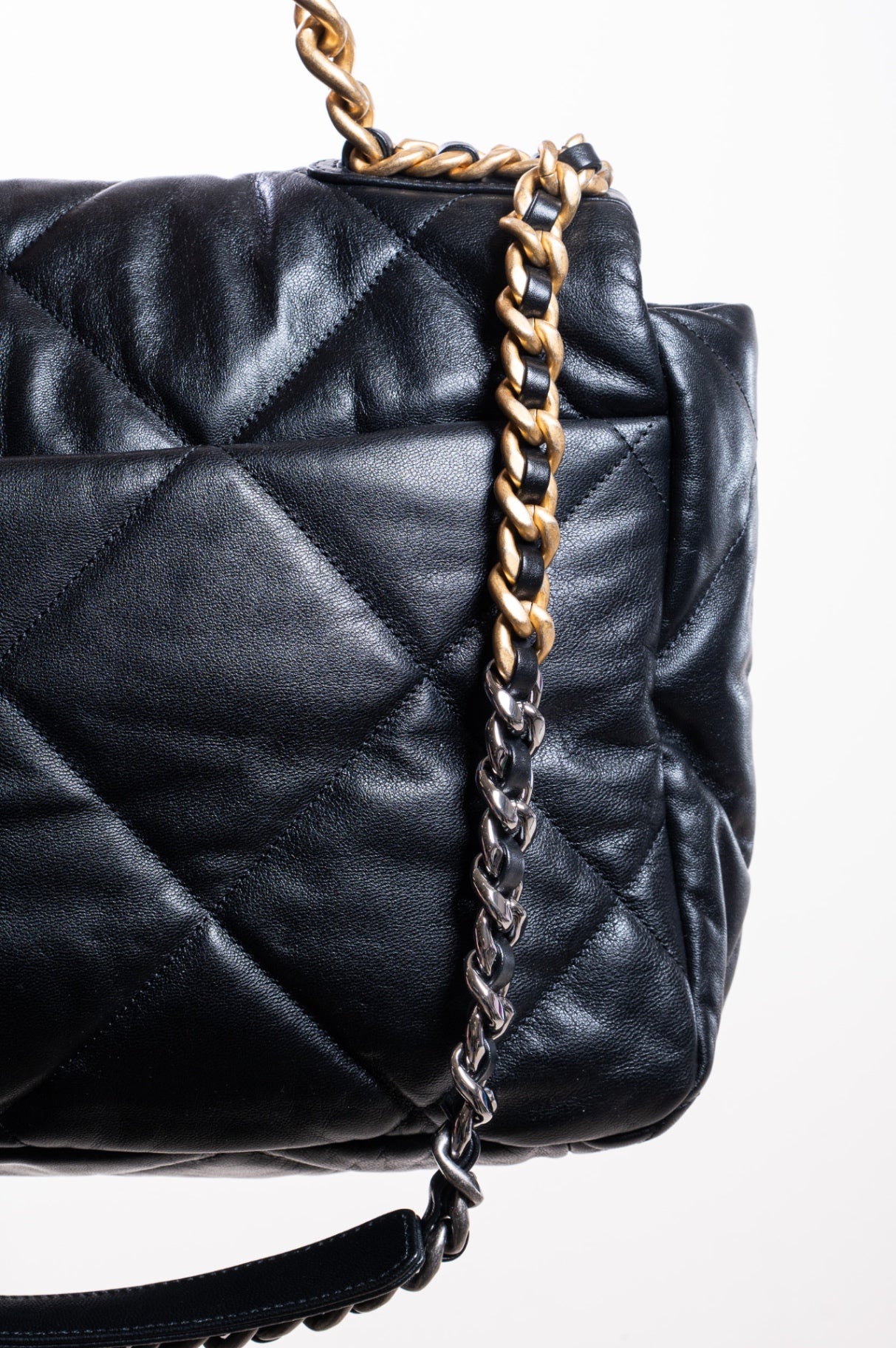 Black 19 Maxi Flap Bag